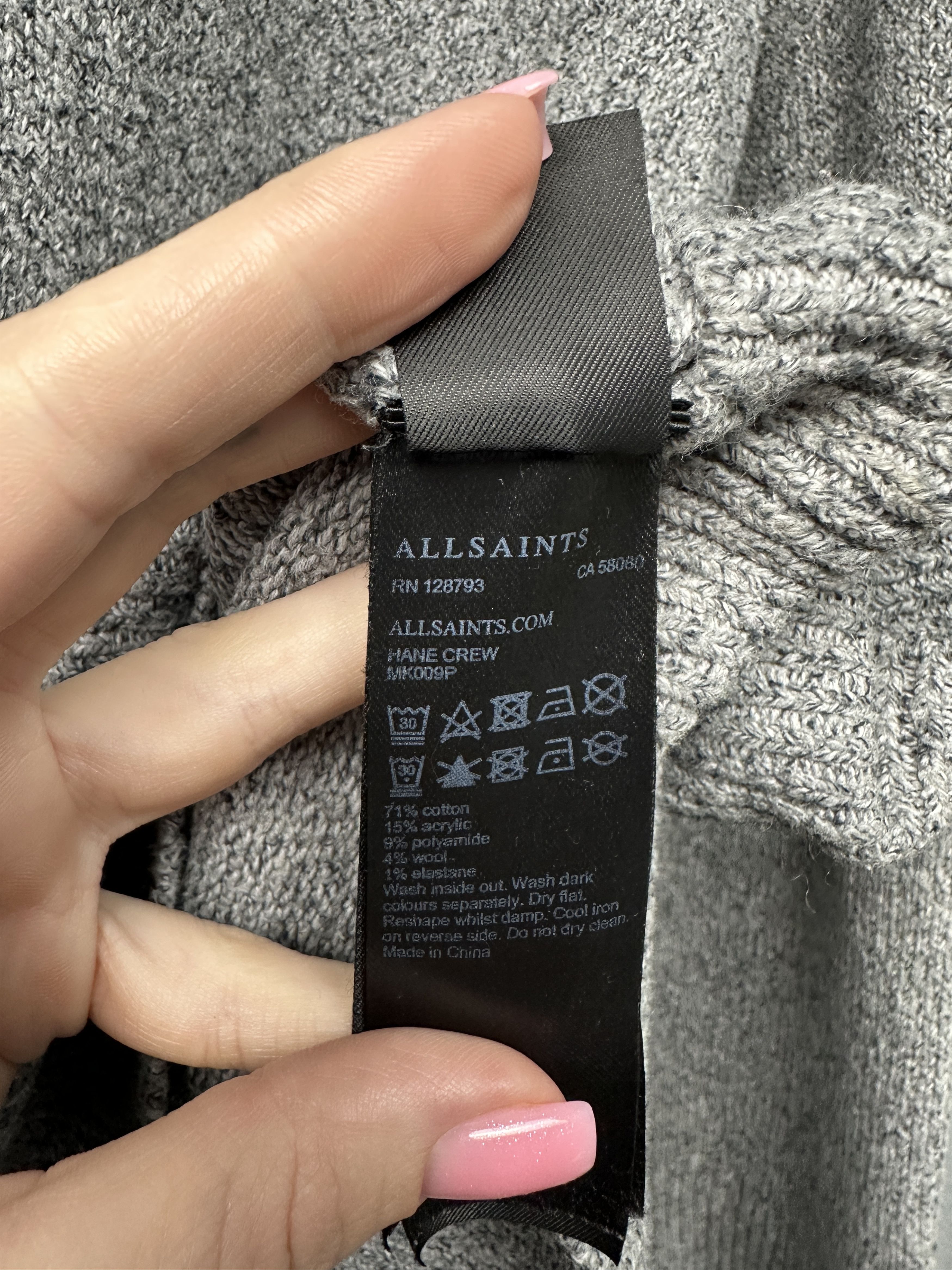 Allsaints Allsaints Mens Hane Crew Neck Knit Sweater Size US S / EU 44-46 / 1 - 4 Thumbnail