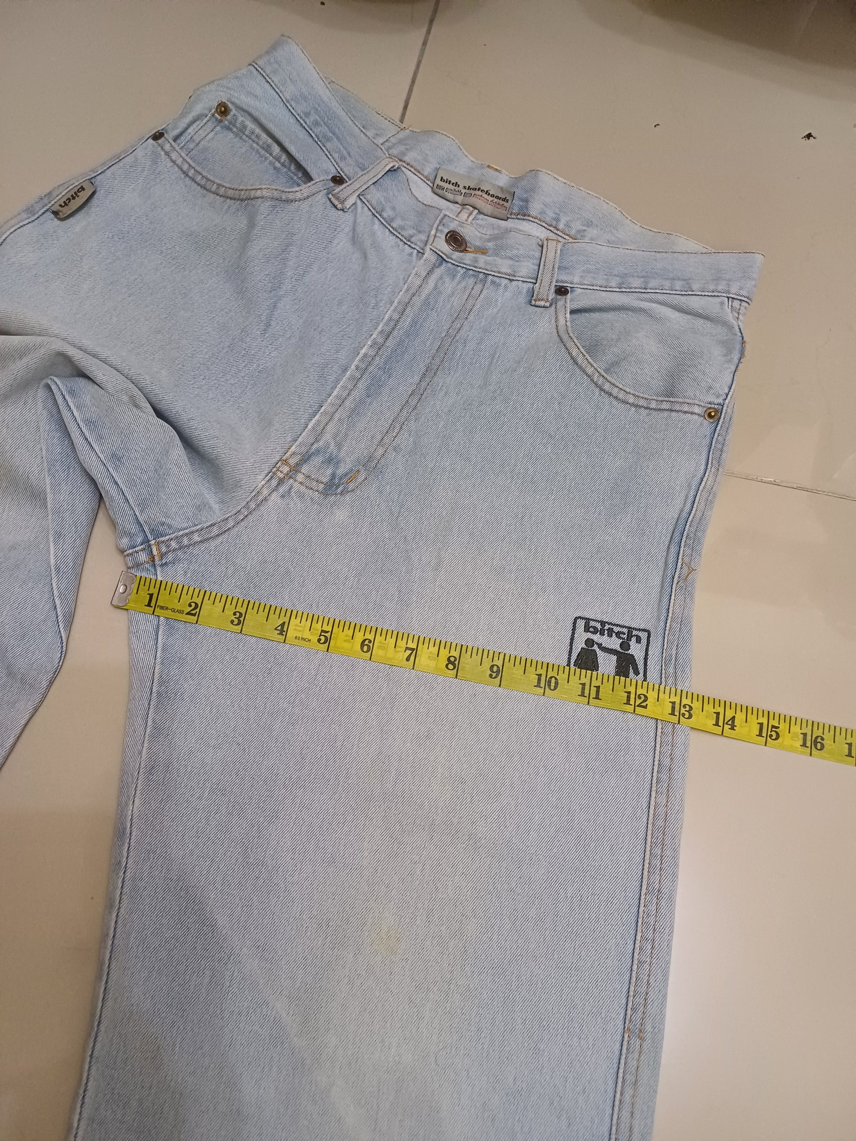 JNCO Vintage y2k/ 90s BITCH SKATEBOARDS baggy jeans Size US 30 / EU 46 - 17 Thumbnail
