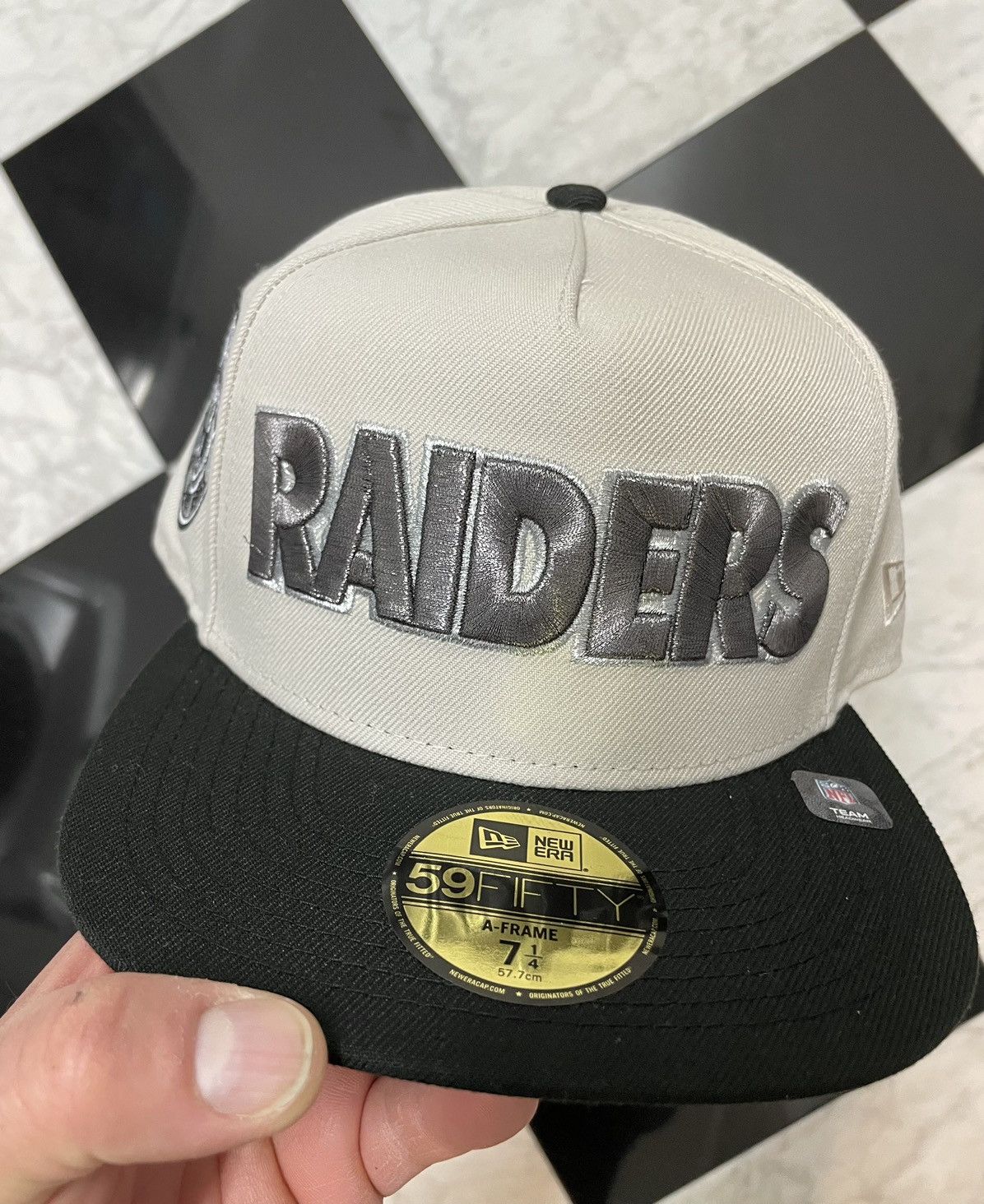 Raiders A-Frame fitted 7 1/4 other sizes avl