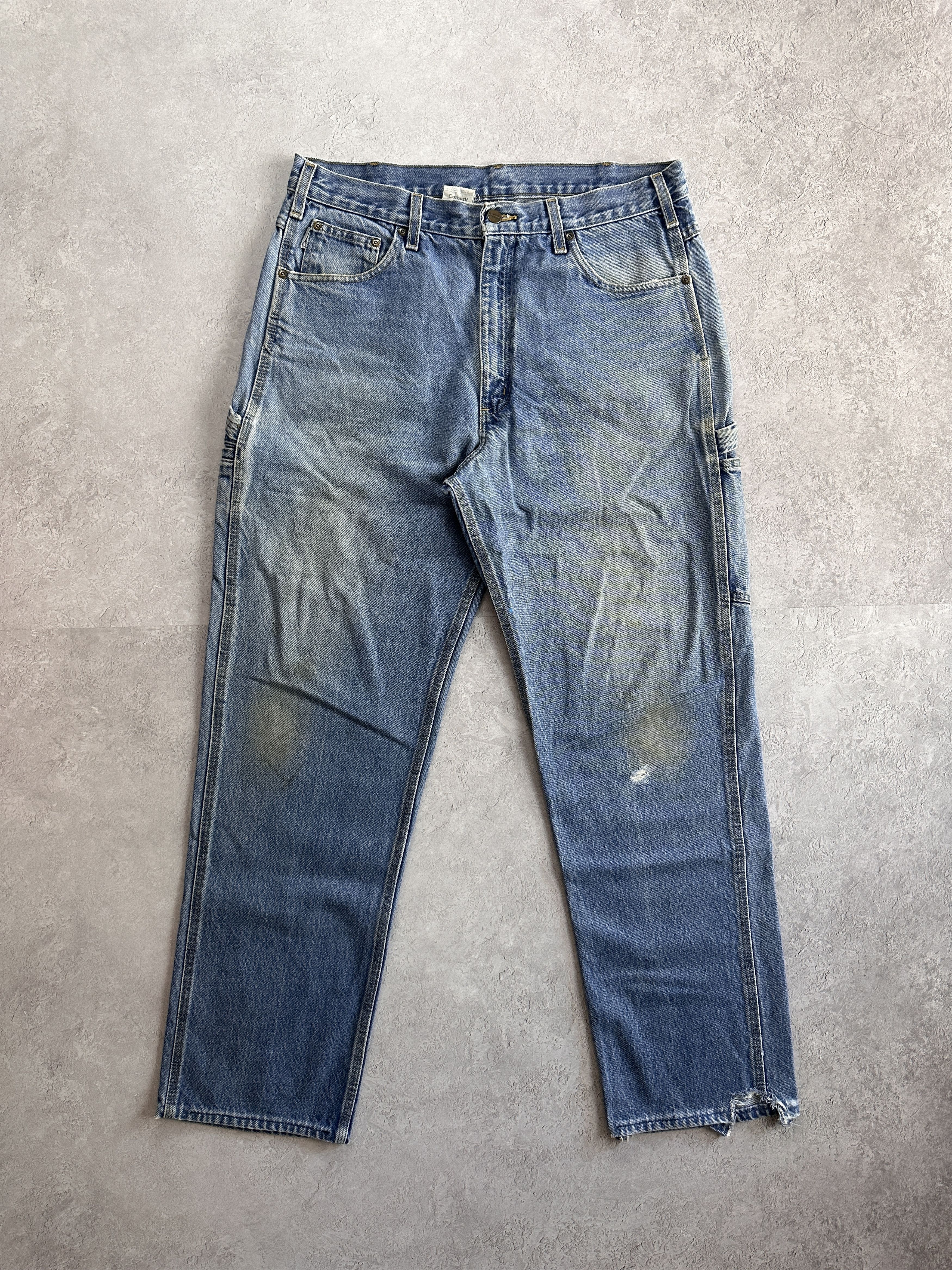 Carhartt × Vintage Vintage Carhartt Workwear Denim Pant Size US 36 / EU 52 - 2 Thumbnail