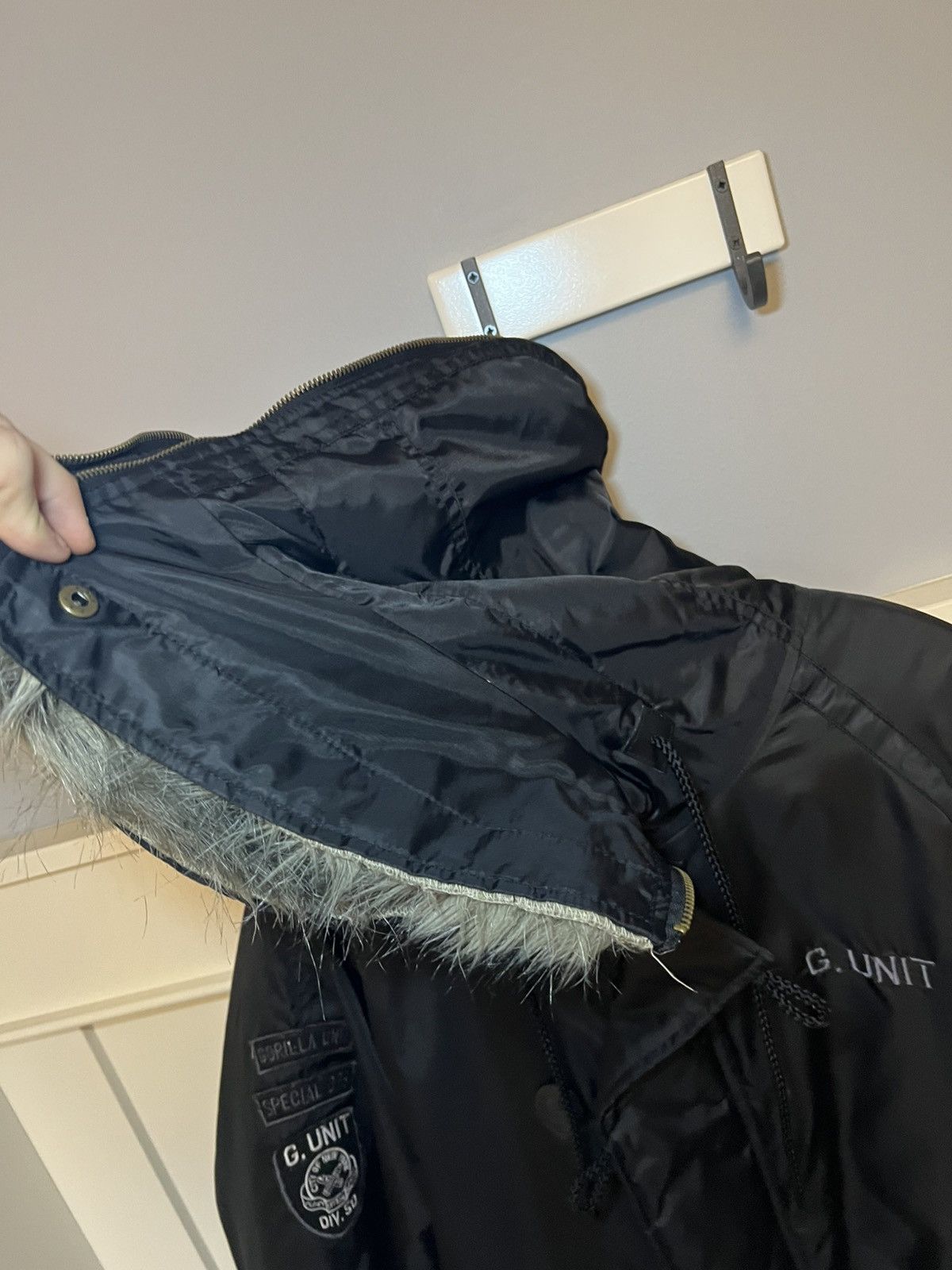 G-Unit Vintage G-Unit brand fur split hood bomber jacket Size US XL / EU 56 / 4 - 19 Thumbnail