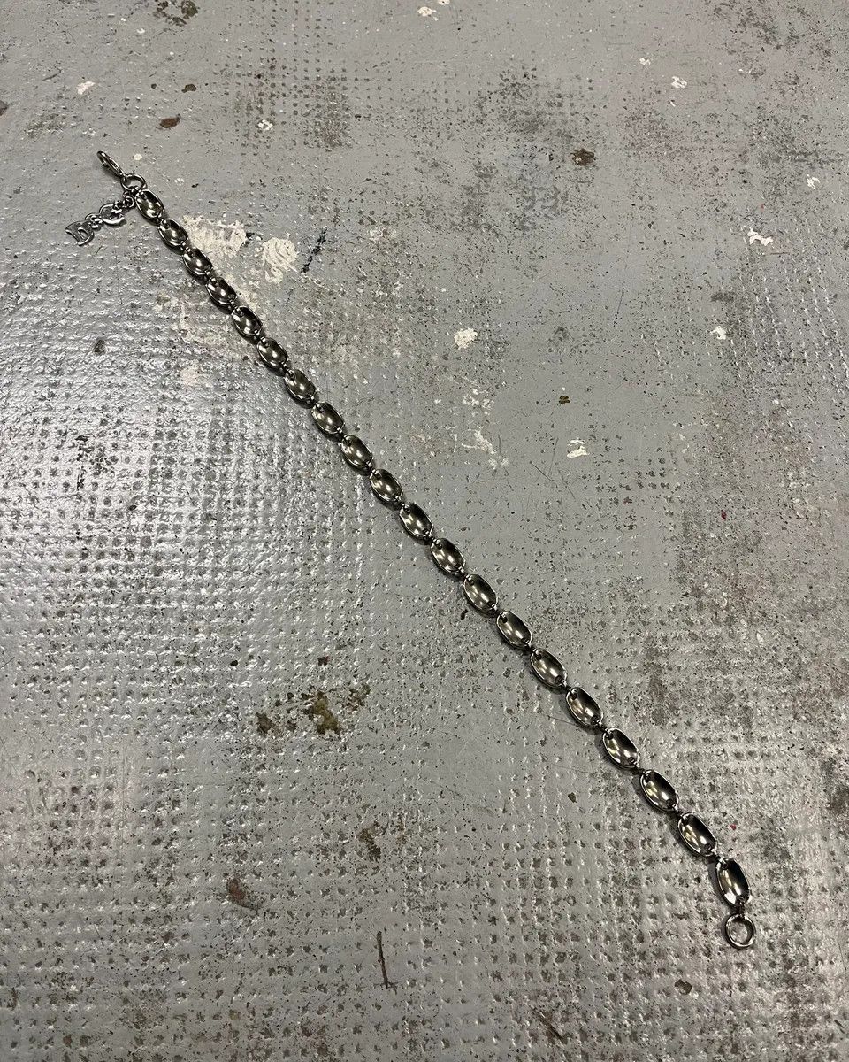 Dolce & Gabbana Dolce & Gabbana Grey Steel Cuban Link Necklace Size ONE SIZE - 6 Thumbnail