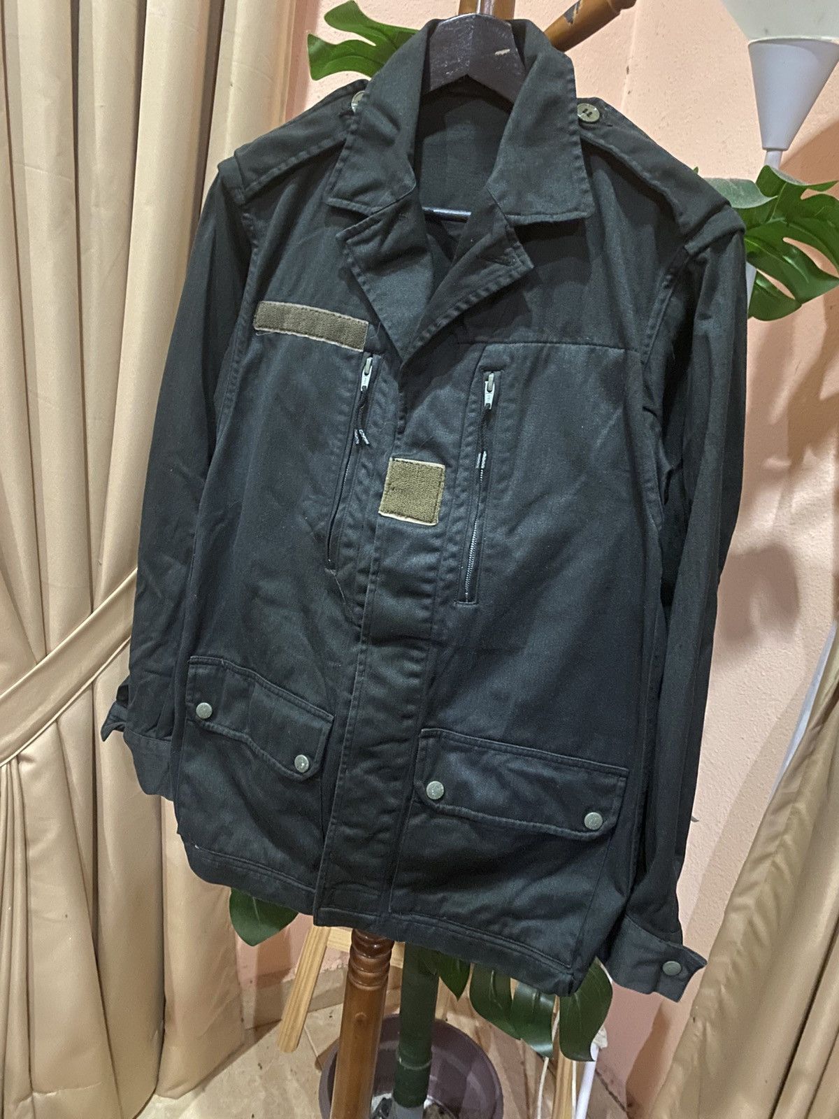 Other Vintage military-style black field jacket with four-pocket Size US S / EU 44-46 / 1 - 2 Thumbnail