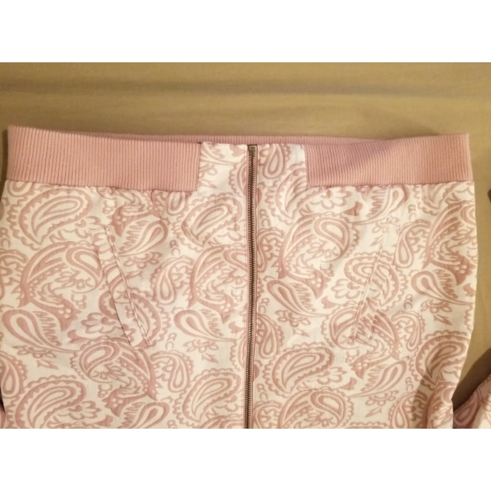 Vintage Womens Victoria Beckham Jacket M Medium Pink Cotton Bomber Jacket Womens M Pink Victoria Beckham Jacket Size M / US 6-8 / IT 42-44 - 4 Thumbnail