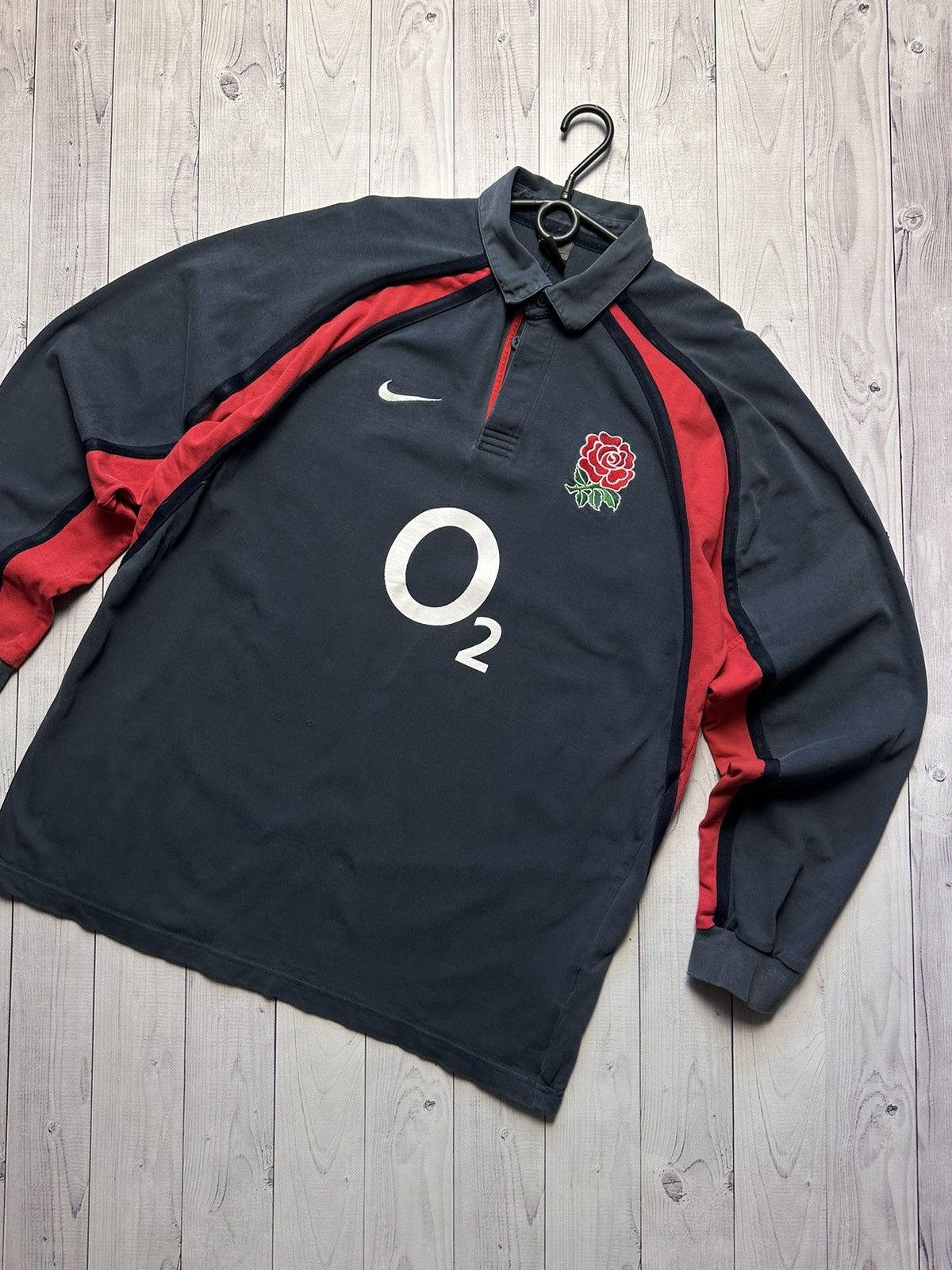 Vintage Vintage Nike Rugby Jersey England size XL Size US XL / EU 56 / 4 - 2 Thumbnail