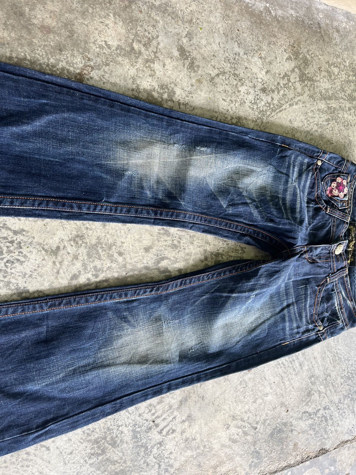 Japanese Brand × Vintage Flare Red Pepper Denim Size US 30 / EU 46 - 5 Thumbnail