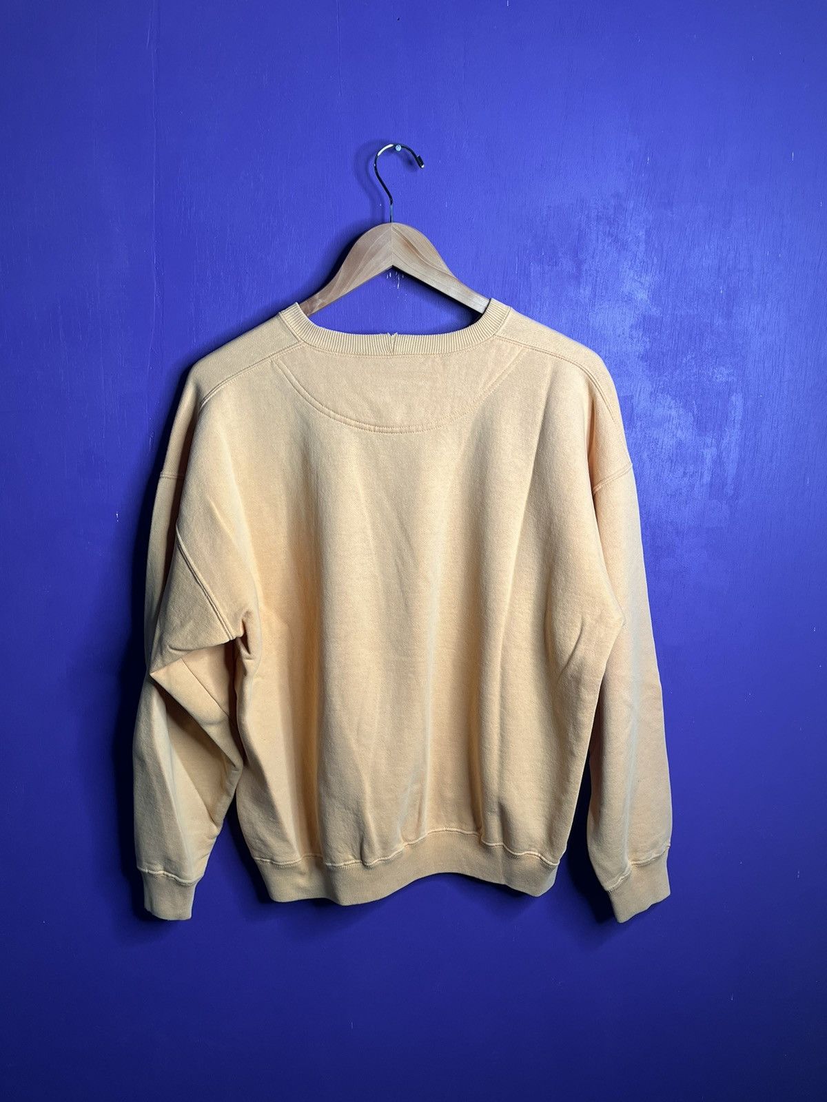 Gap × Vintage Vintage 90s GAP faded yellow blank sweatshirt Size US M / EU 48-50 / 2 - 2 Thumbnail