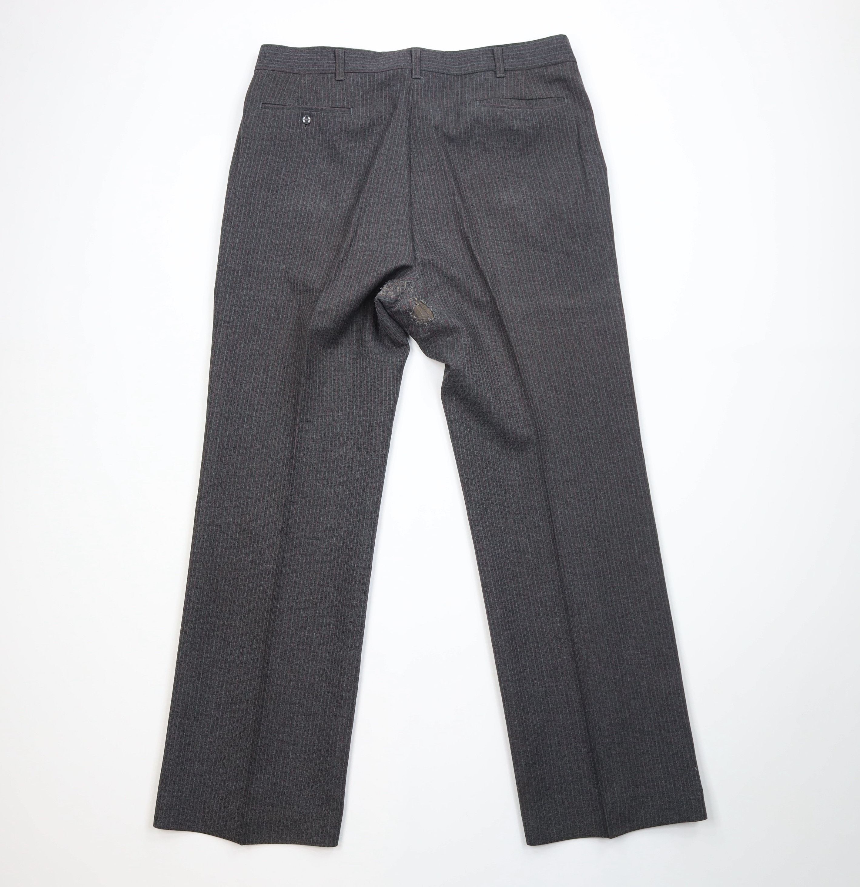 Vintage Vintage 90s Streetwear Distressed 2 Piece Suit Wedding Size 44R - 19 Thumbnail