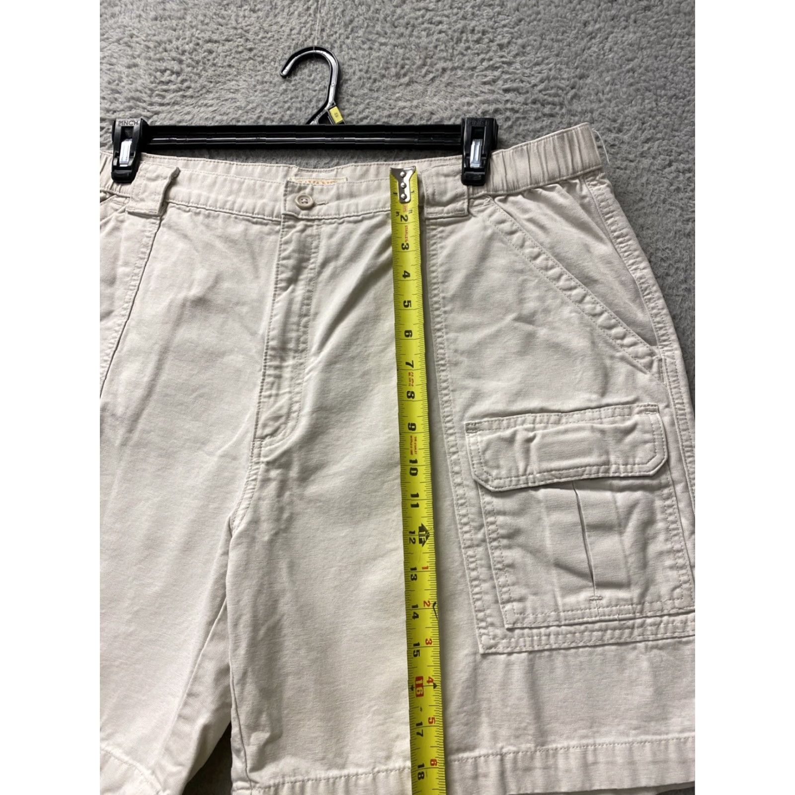 Savane VINTAGE Savane Men's Cargo Hiking Shorts 42x10 Beige Cotton Casual Outdoor Summer Size US 42 / EU 58 - 5 Thumbnail