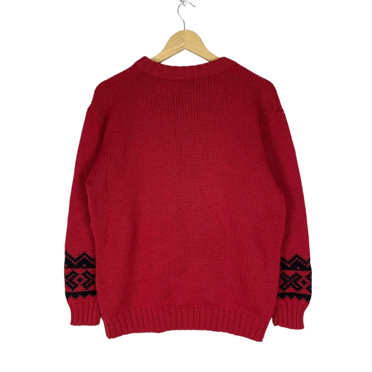 Aran Isles Knitwear ⚡️VINTAGE 90s MODA MAGLIA KNITTED ART SWEATER Size M / US 6-8 / IT 42-44 - 6 Thumbnail