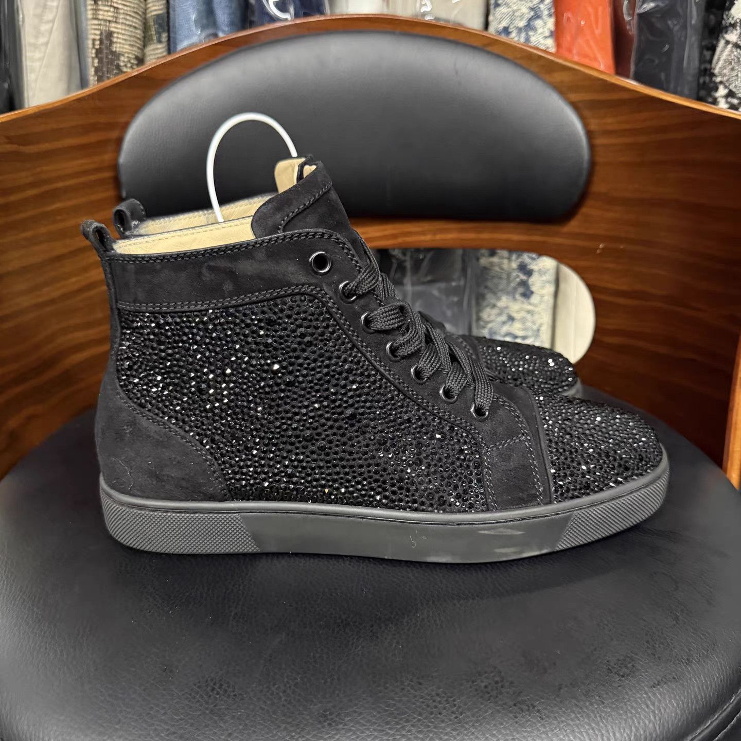 Christian Louboutin Christian Louboutin Crystal Red Sole Sneakers K15 Size US 8 / IT 38 - 4 Thumbnail