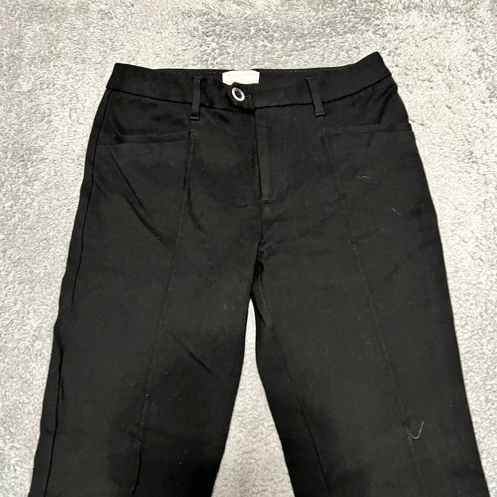 Anthropologie Anthropologie Pants Womens 4 Black 29x29 Mid Rise The Essential Trouser Chino Womens Size 27" / US 4 / IT 40 - 2 Thumbnail