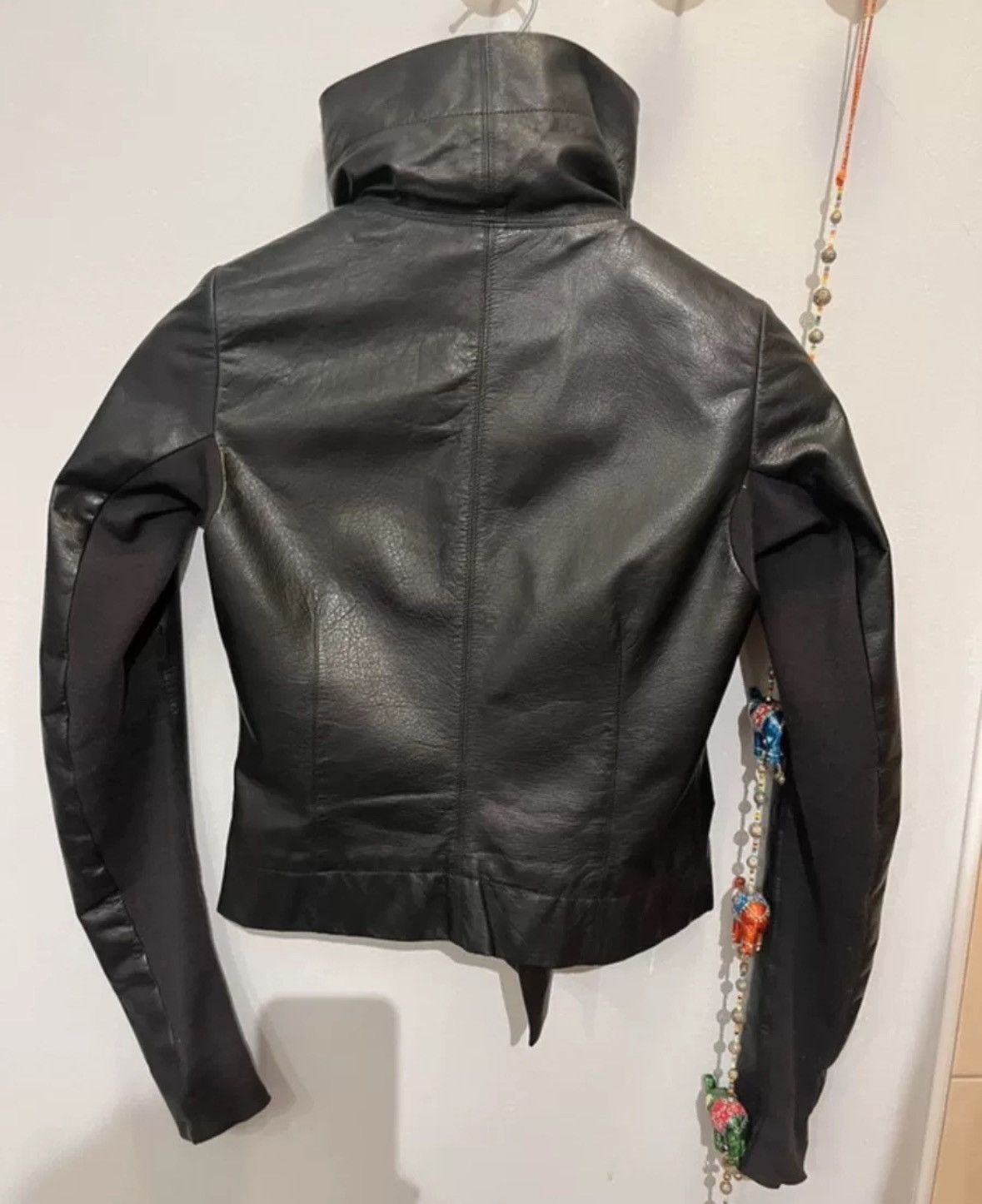 Rick Owens Rick Owens Dark Leather Motorcycle Jacket Size US M / EU 48-50 / 2 - 4 Thumbnail