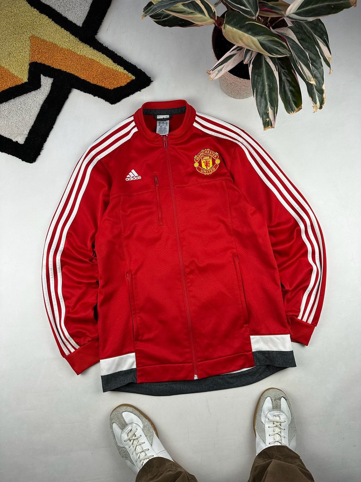 Nike × Vintage Nike Manchester United Jacket Training Soccer Top Full Zip Size US M / EU 48-50 / 2 - 4 Thumbnail