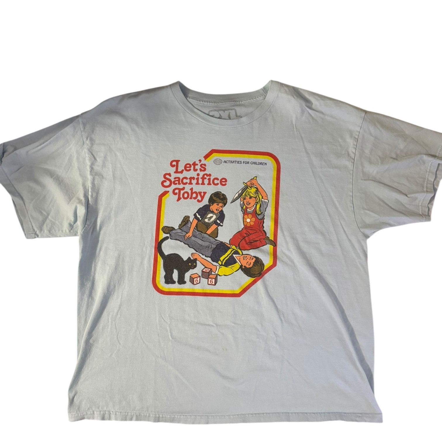 BustedTees Busted Tees Activities for Children Let's Sacrifice Toby 2XL Size US XXL / EU 58 / 5 - 1 Thumbnail