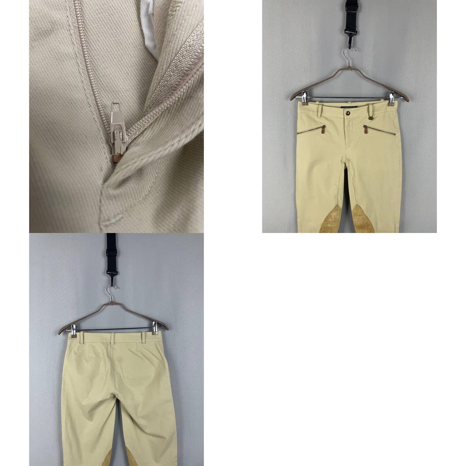 Ralph Lauren Ralph Lauren Couture Pants Size S Cream Cotton Skinny Leg Horse Riding Womens Size 28" / US 6 / IT 42 - 10 Thumbnail