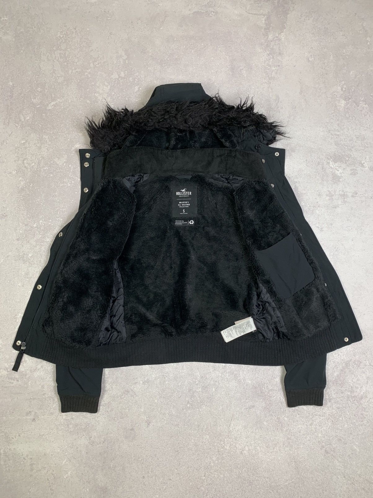If Six Was Nine Hollister Y2K faux fur jacket LGB Goa Playboi styled Size S / US 4 / IT 40 - 8 Thumbnail