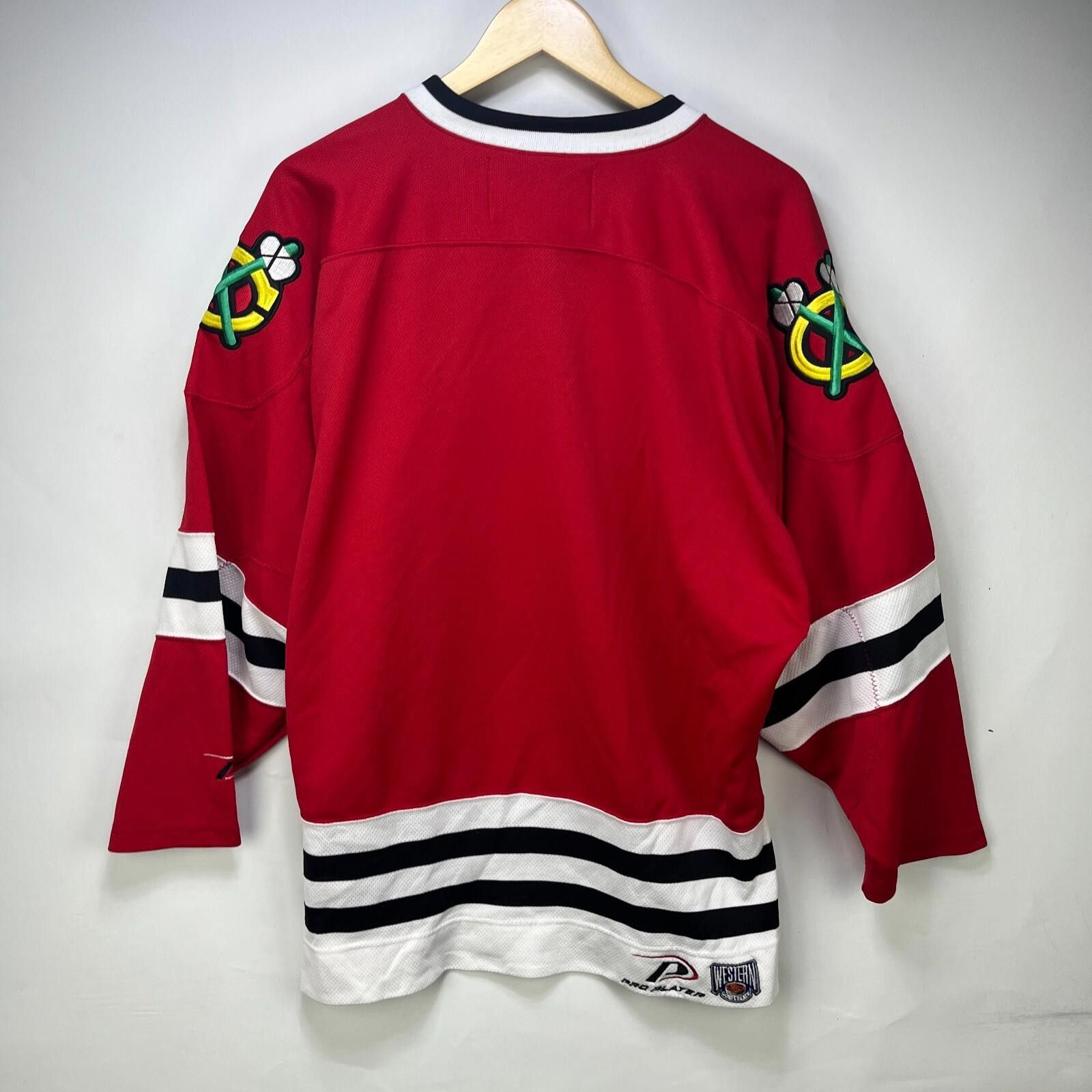 Pro Player Vintage 90s Chicago Blackhawks Hockey Jersey Large Size ONE SIZE - 9 Thumbnail
