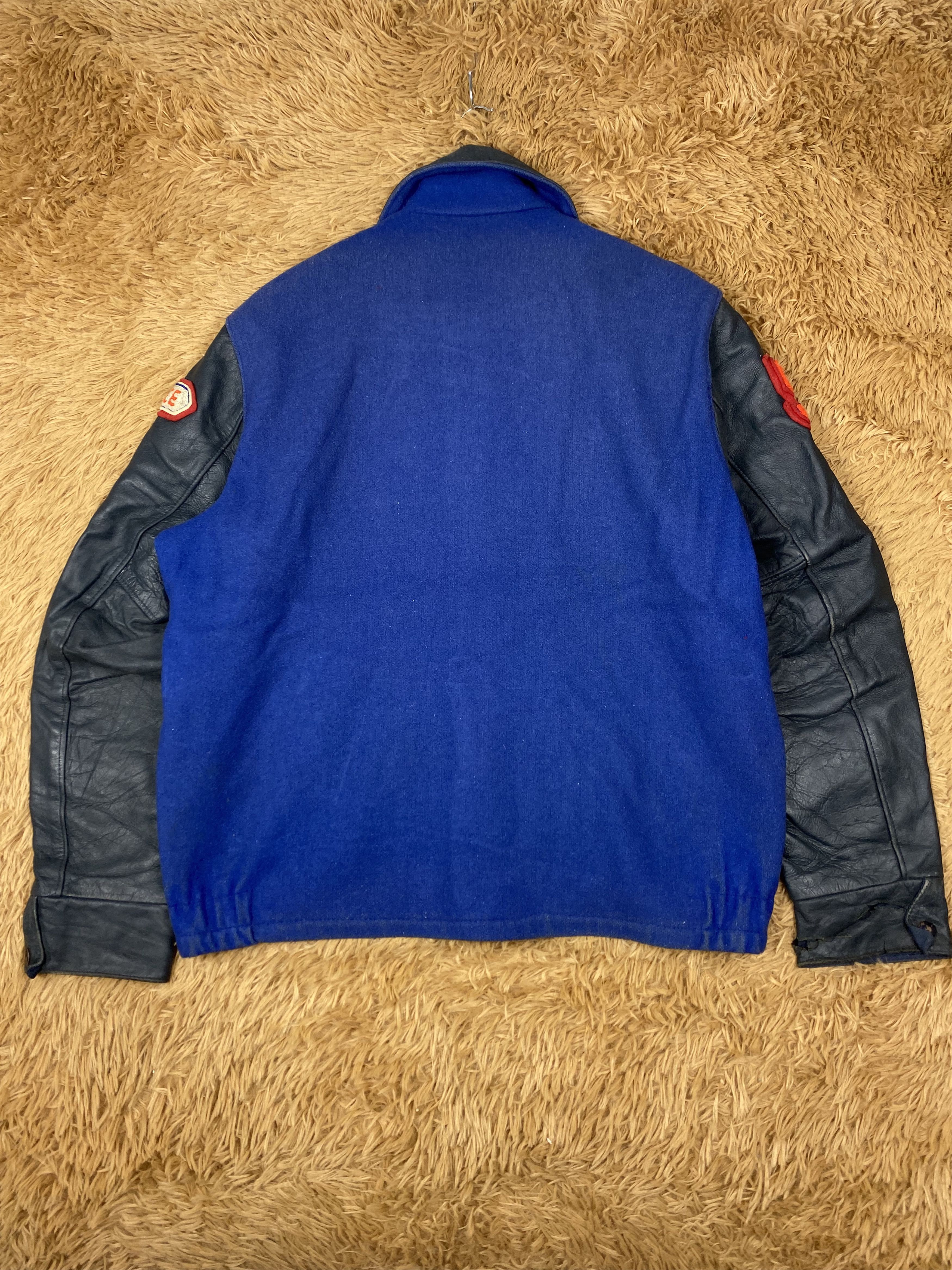 American Apparel Vintage Champs Leather Sleeve Varsity Jacket DJ0396 Size US L / EU 52-54 / 3 - 5 Thumbnail