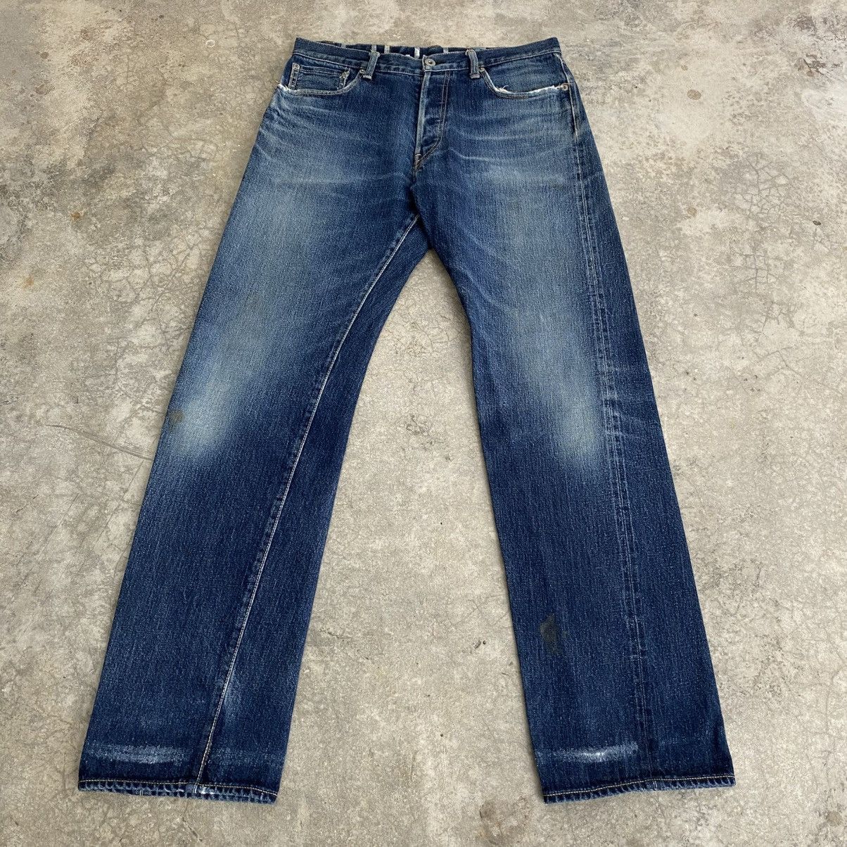 Fujito 2000’s Fujito Made In Japan Faded Blue Selvedge Jeans Size US 33 - 3 Thumbnail