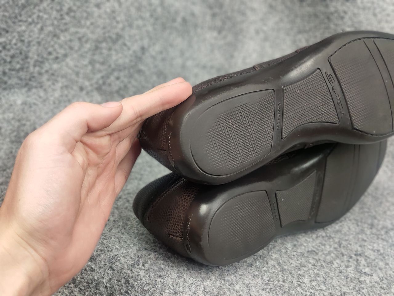 Santoni Santoni Design Brown Leather Low Top Sneakers oxford shoes Size US 8 / EU 41 - 14 Thumbnail