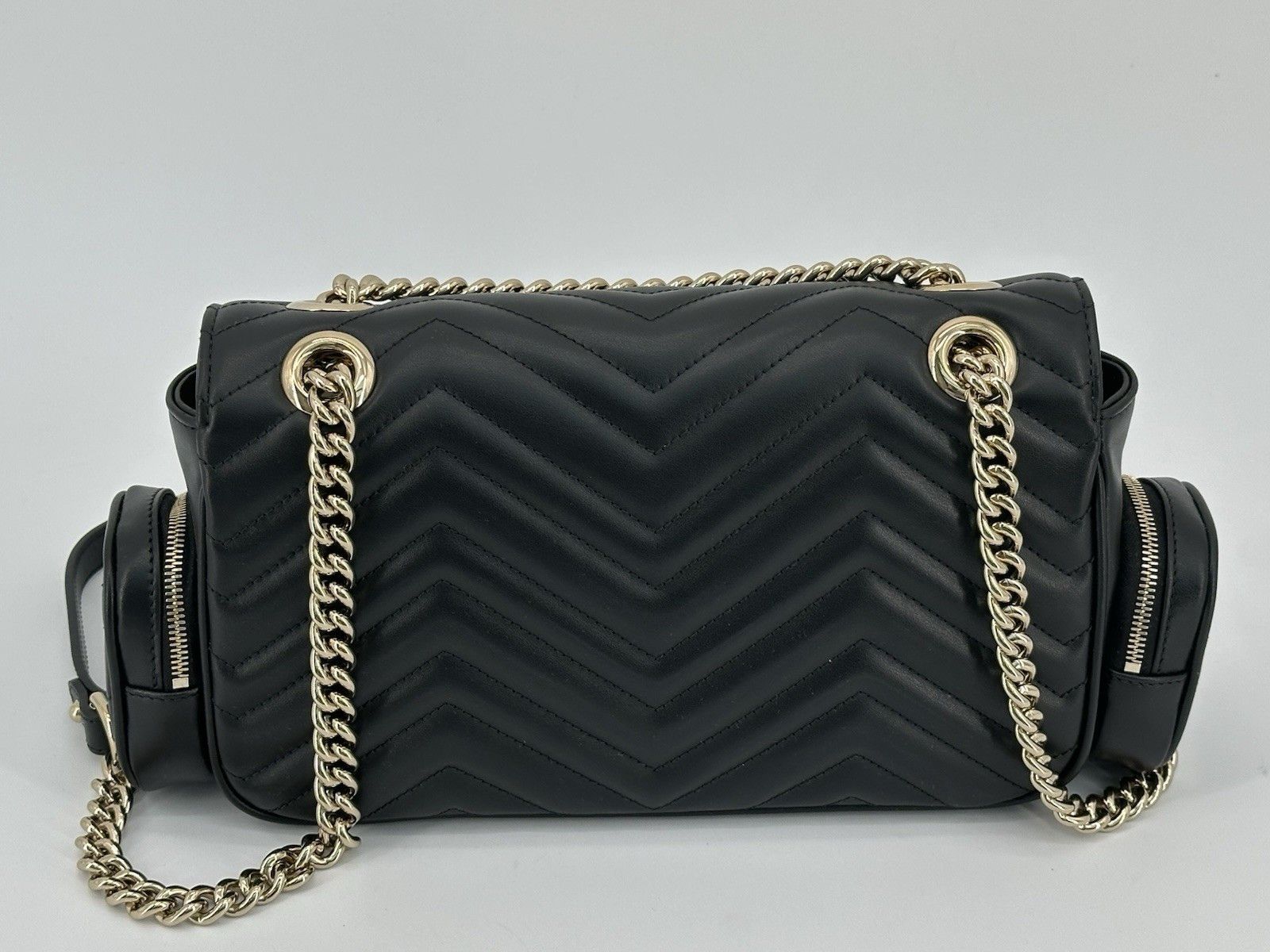 Gucci New Gucci Bag Marmont Leather Black Woman Size ONE SIZE - 6 Thumbnail