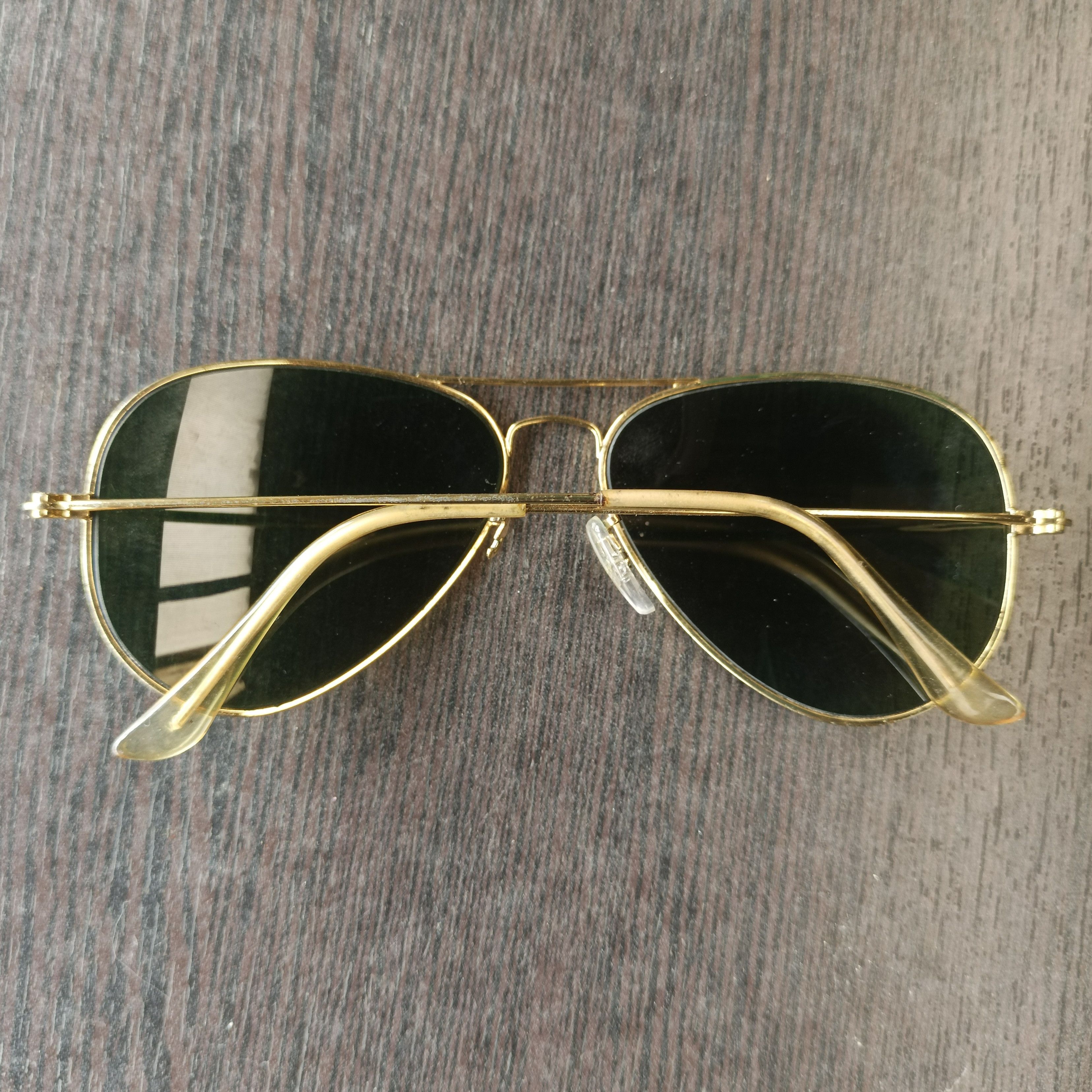 RayBan Vintage B&L RAY-BAN Aviator Gold Sunglasses Size ONE SIZE - 3 Thumbnail