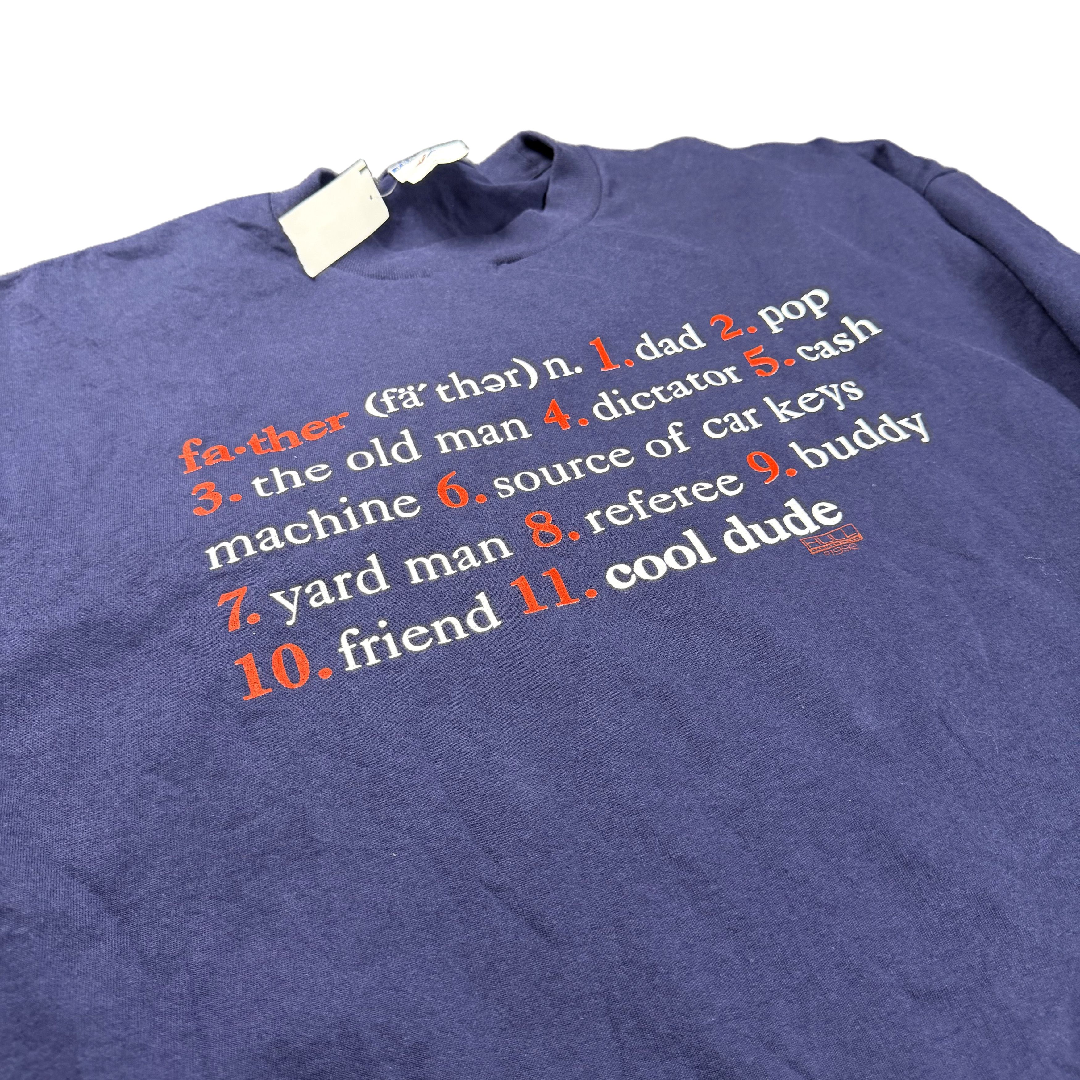 Jerzees Vintage 90s Jerzees Dad Graphic T-Shirt Navy 2XL Size US XXL / EU 58 / 5 - 4 Thumbnail