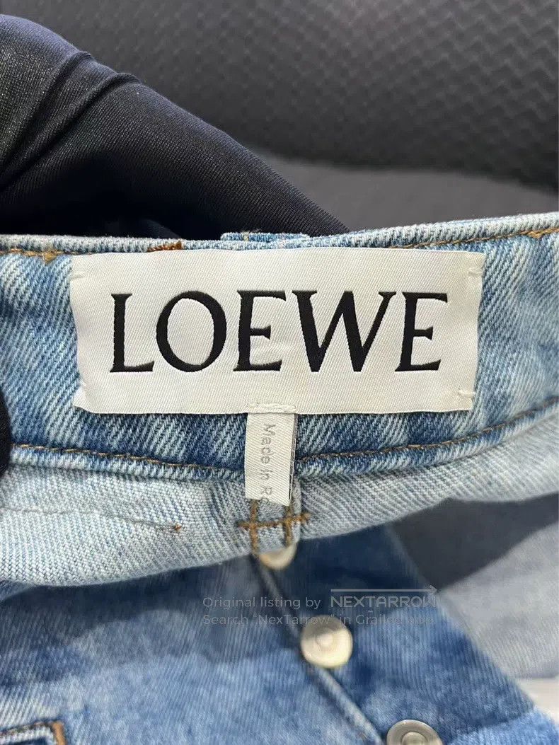 Loewe Loewe Button Mid-rise Straight Jeans, Blue Size 24" / US 00 / IT 34 - 3 Thumbnail