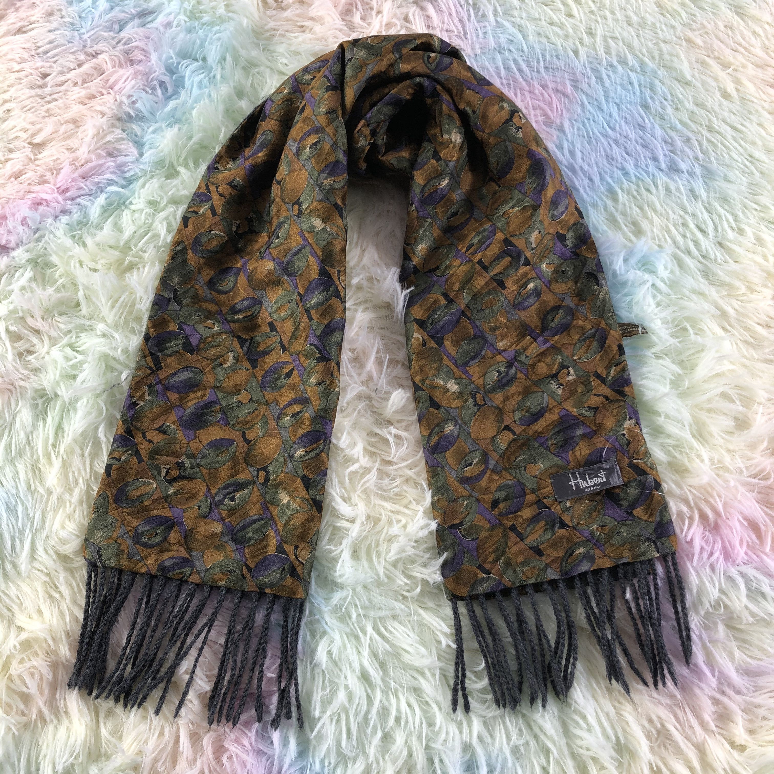 Vintage Hubert Milano Scarf / Muffler / Neckwear - KM304 Size ONE SIZE - 1 Thumbnail