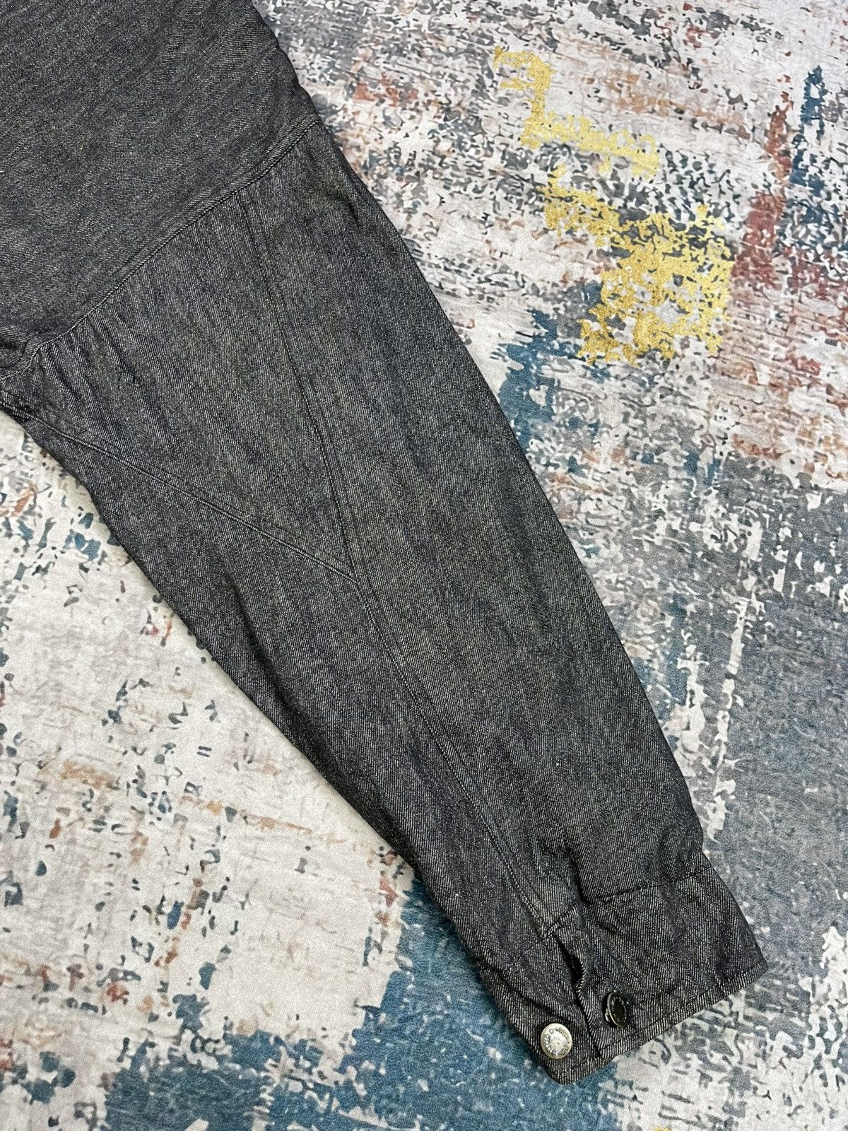 Japanese Brand Vtg Outline Chambray Flannel Lining Chore Jackets Size US M / EU 48-50 / 2 - 5 Thumbnail