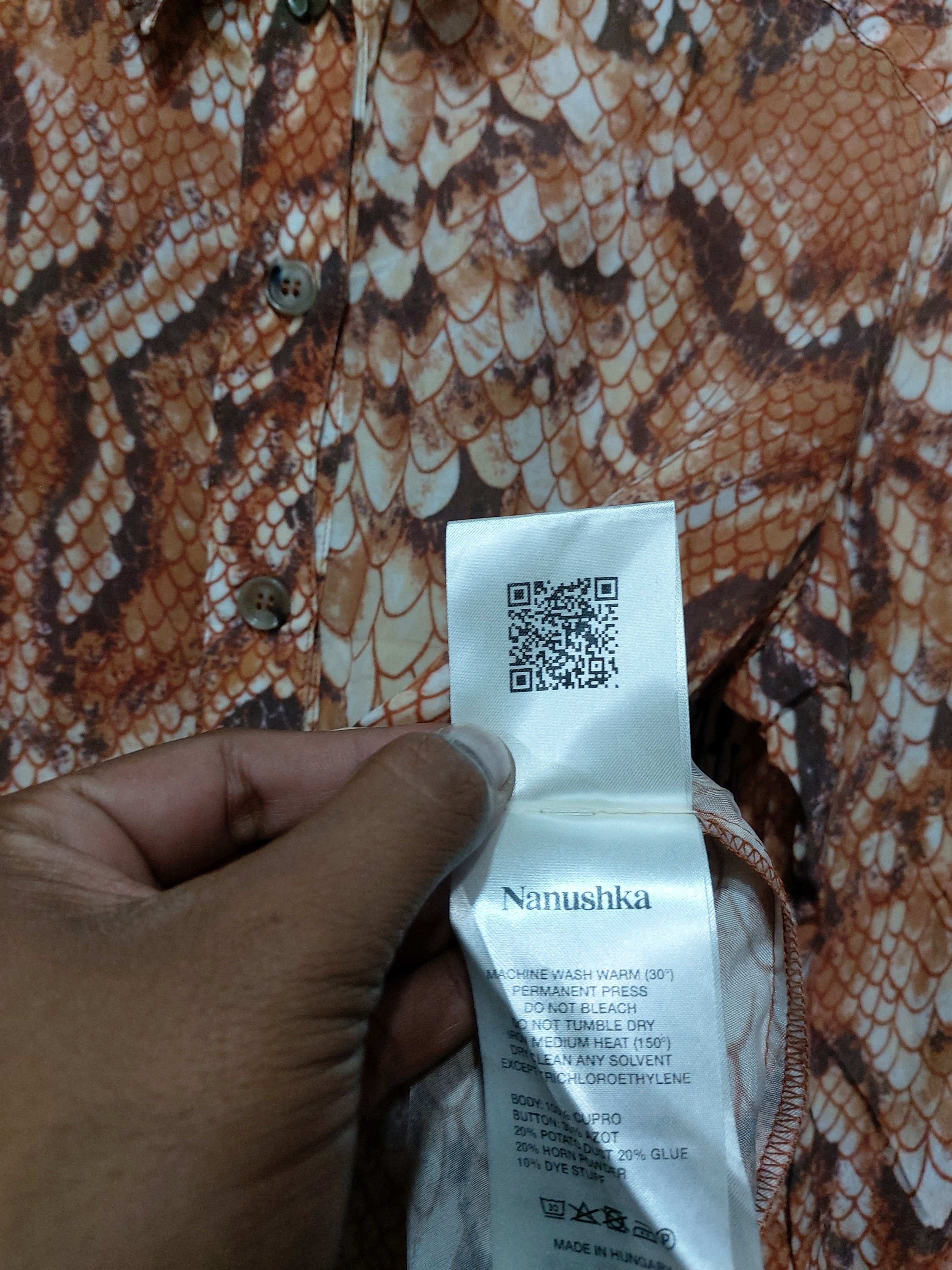 Jean Paul Gaultier INSPIRED JPG STYLE NANUSHKA SNAKE PATTERN BUTTON UP SHIRT Size S / US 4 / IT 40 - 7 Thumbnail
