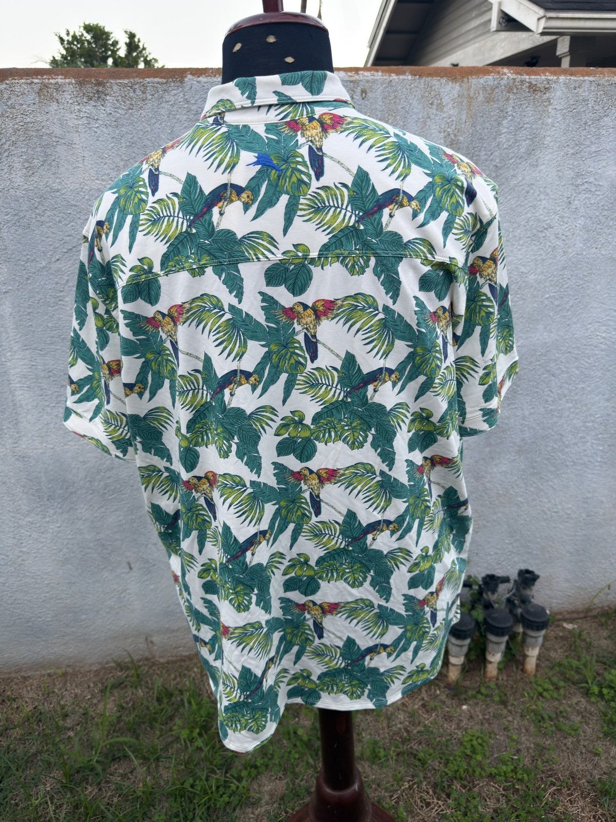Tommy Bahama New Tommy Bahama Men's 2XL Green Tropical Islandzone Parrot Size US XXL / EU 58 / 5 - 2 Thumbnail