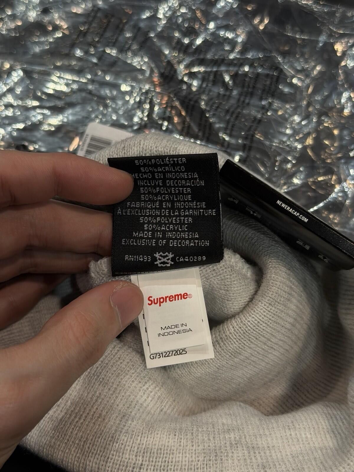 Supreme Supreme New Era Devil S Logo Beanie - Grey - Brand New Size ONE SIZE - 5 Thumbnail