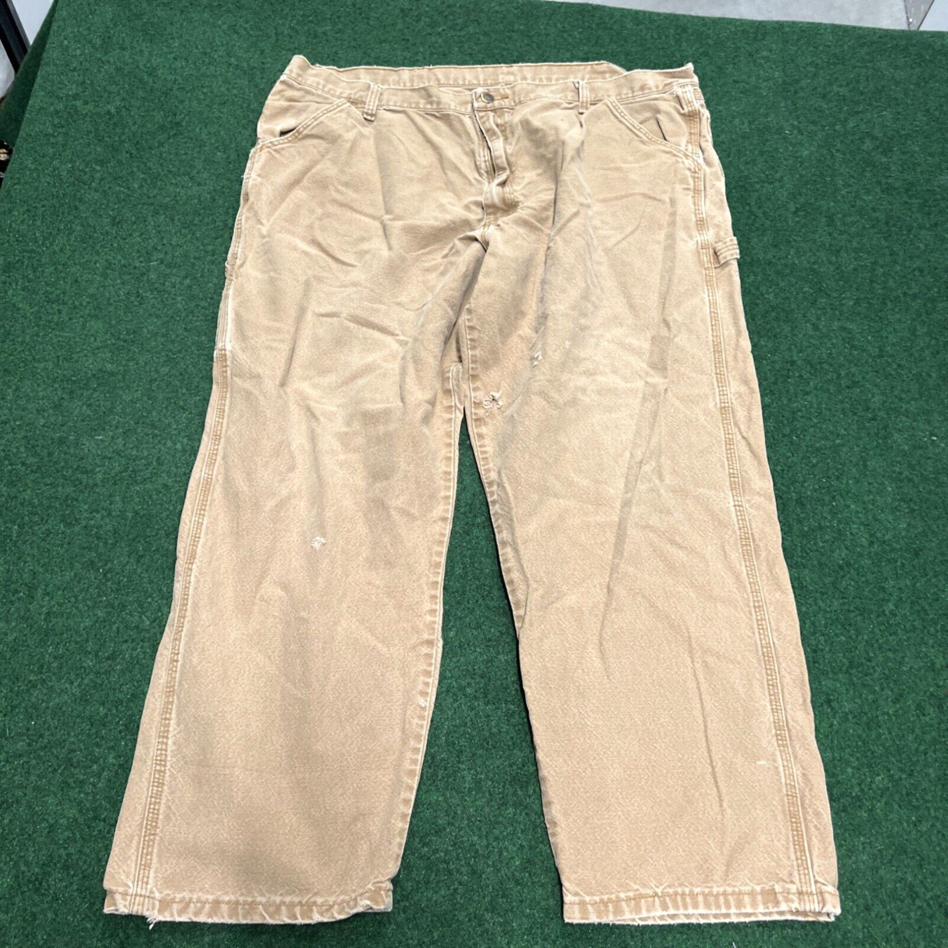 Vintage VTG RUSTLER western Jeans made In USA straight Leg Regular Fit 42x30 Khaki Size US 36 / EU 52 - 4 Thumbnail