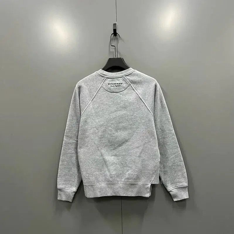Burberry Burberry Gray Cotton Long Sleeve Sweatshirt. Size XS / US 0-2 / IT 36-38 - 2 Thumbnail