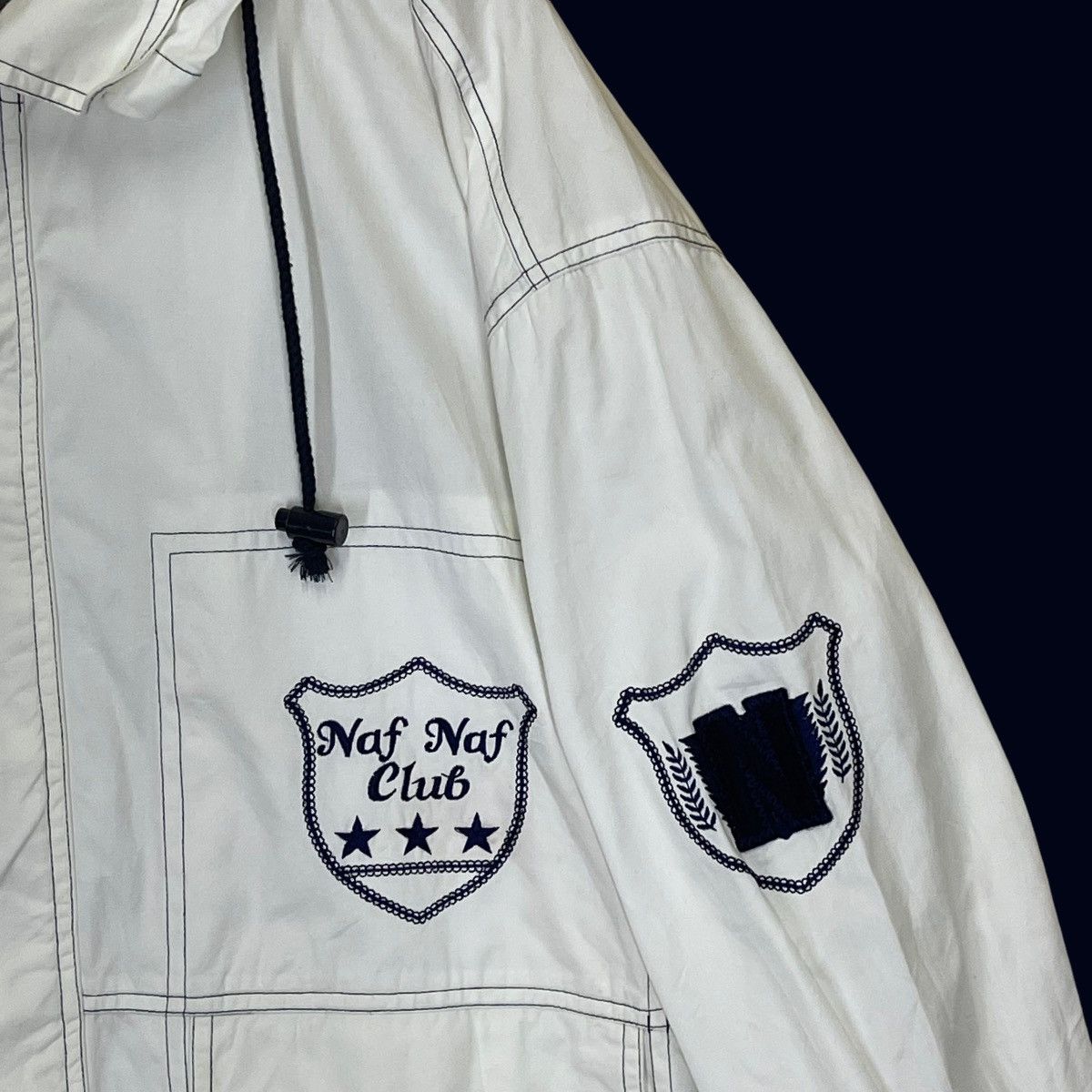 Issey Miyake Vintage 90s Naf Naf By Issey Miyake Zipper Hoodie Jacket Size US L / EU 52-54 / 3 - 9 Thumbnail
