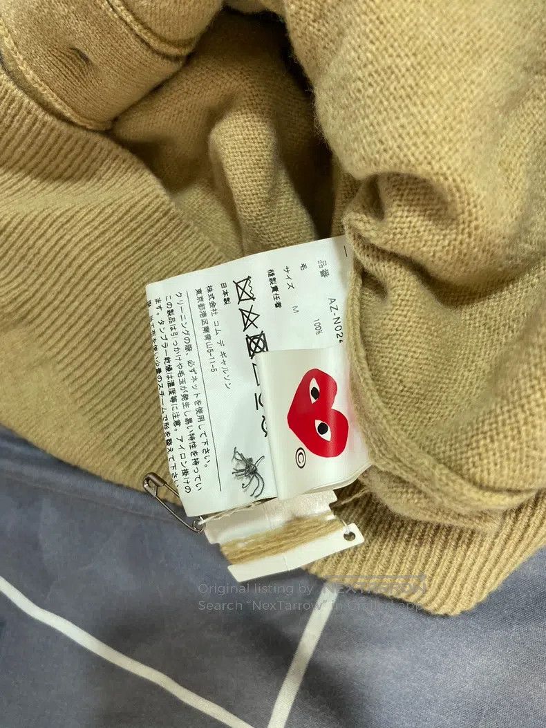 Comme des Garcons Comme Des Garcons Open Cardigan Camel V Neck Size M / US 6-8 / IT 42-44 - 5 Thumbnail