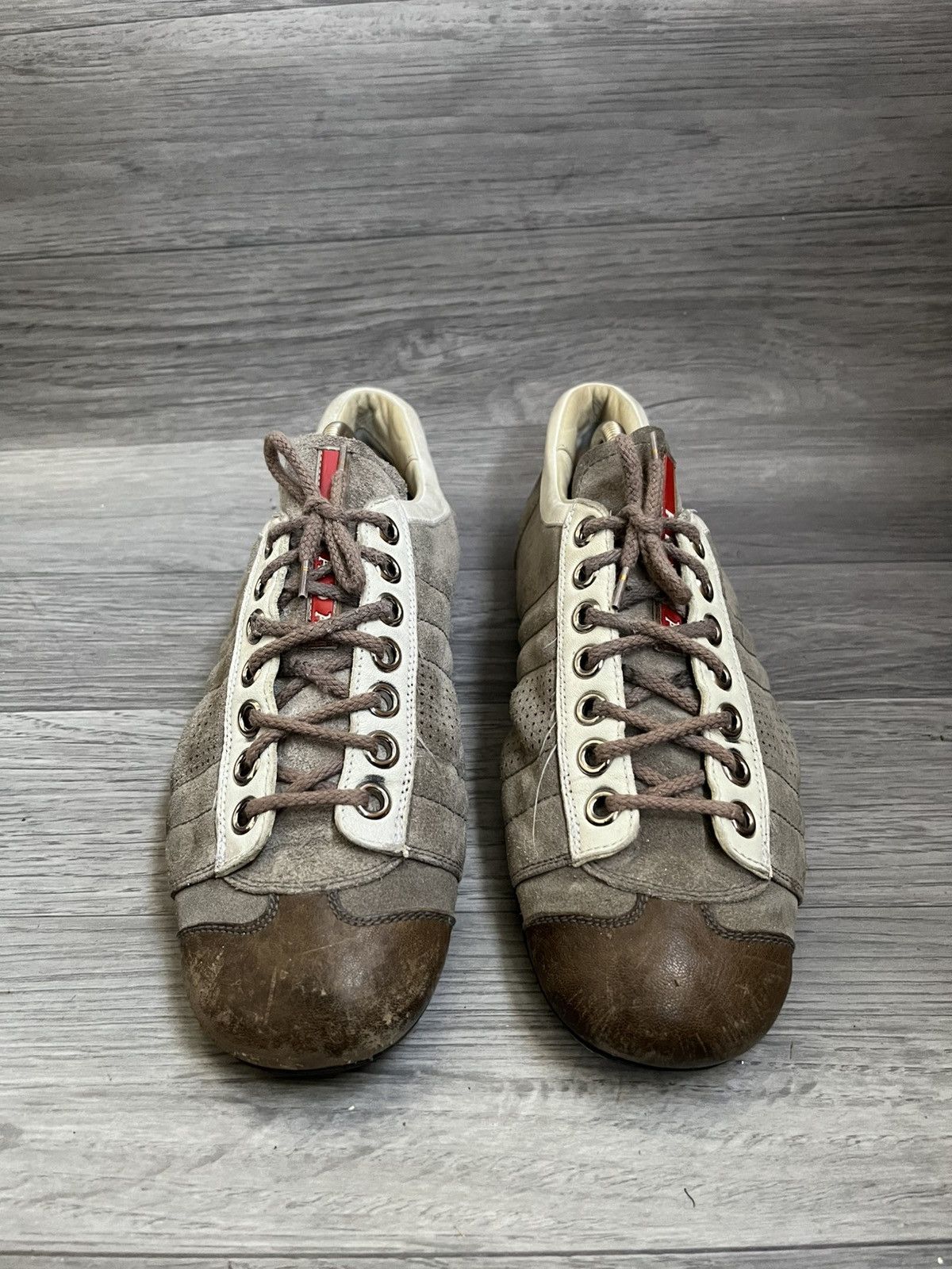Prada Prada montecarlo suede low top sneakers uk 7.5 Size US 8.5 / EU 41-42 - 2 Thumbnail