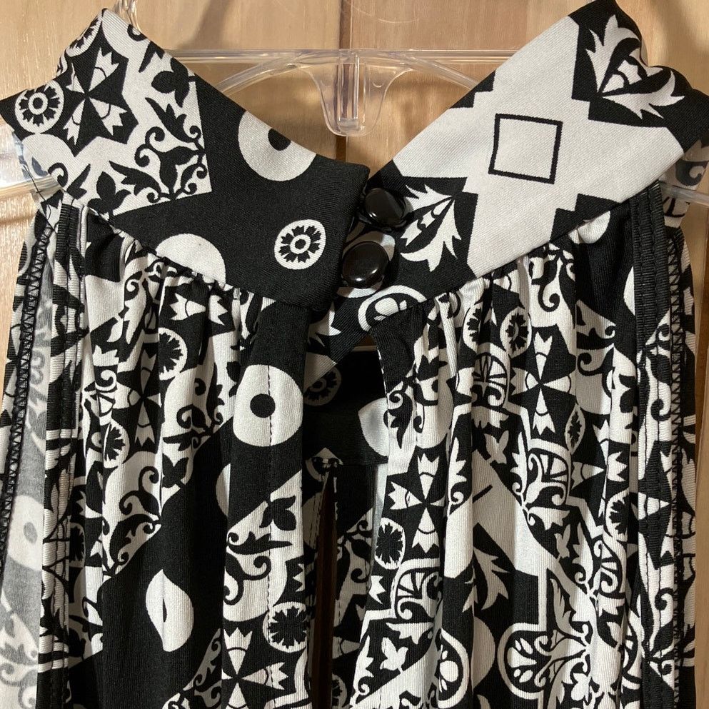 Other Milano Floral High Keyhole Neck Sleeveless Blouse XL Size XL / US 12-14 / IT 48-50 - 6 Thumbnail