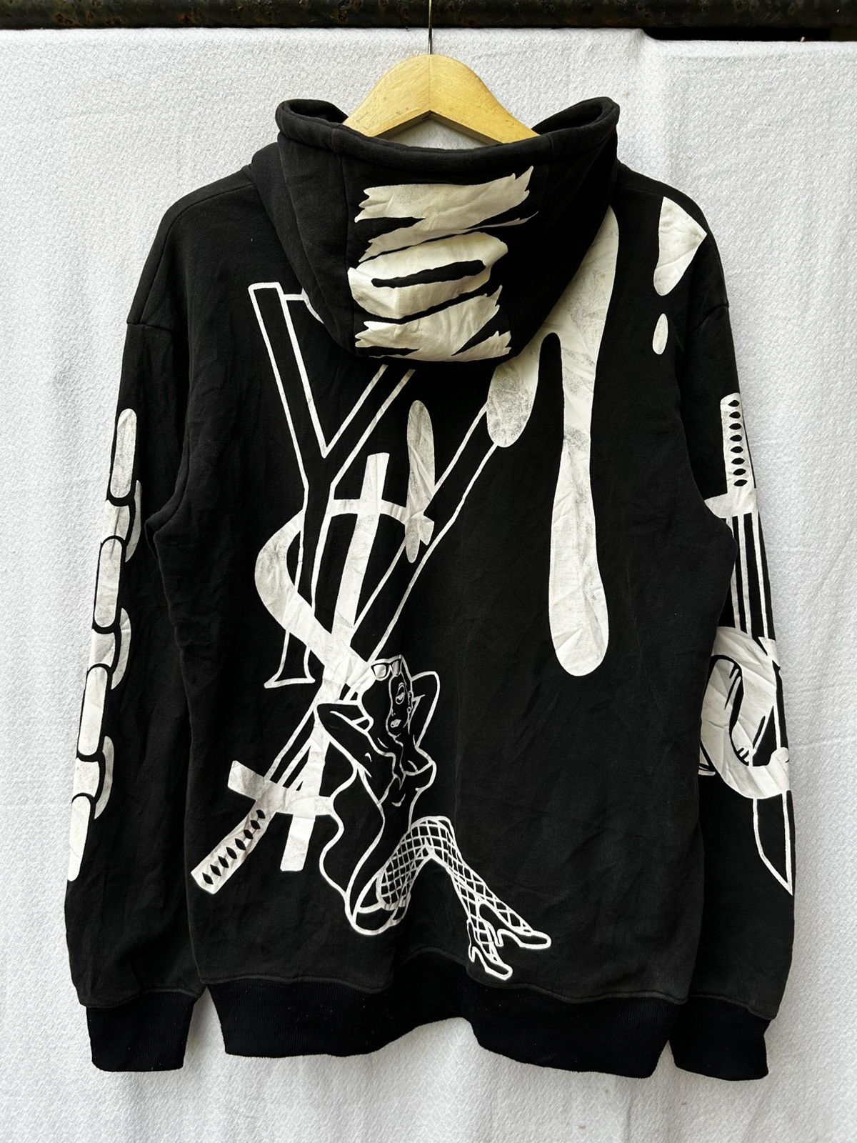 Japanese Brand OuterSpace Japanese Style Skull Archived Hoodie Ifsixwasnine Size US L / EU 52-54 / 3 - 2 Thumbnail