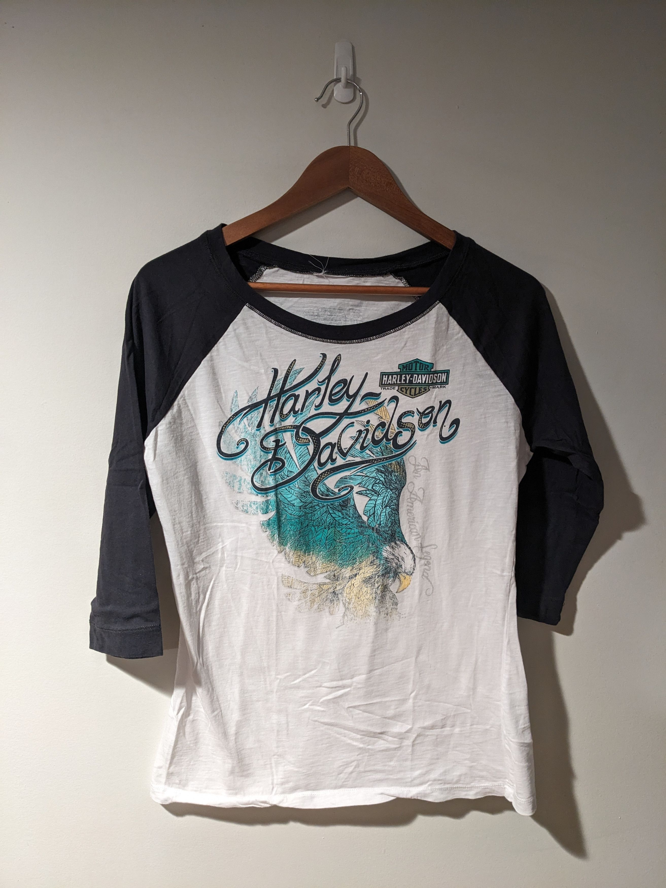 Harley Davidson × Vintage Vintage 2013 Harley Davidson Baseball Womans Medium T-Shirt Size M / US 6-8 / IT 42-44 - 1 Thumbnail