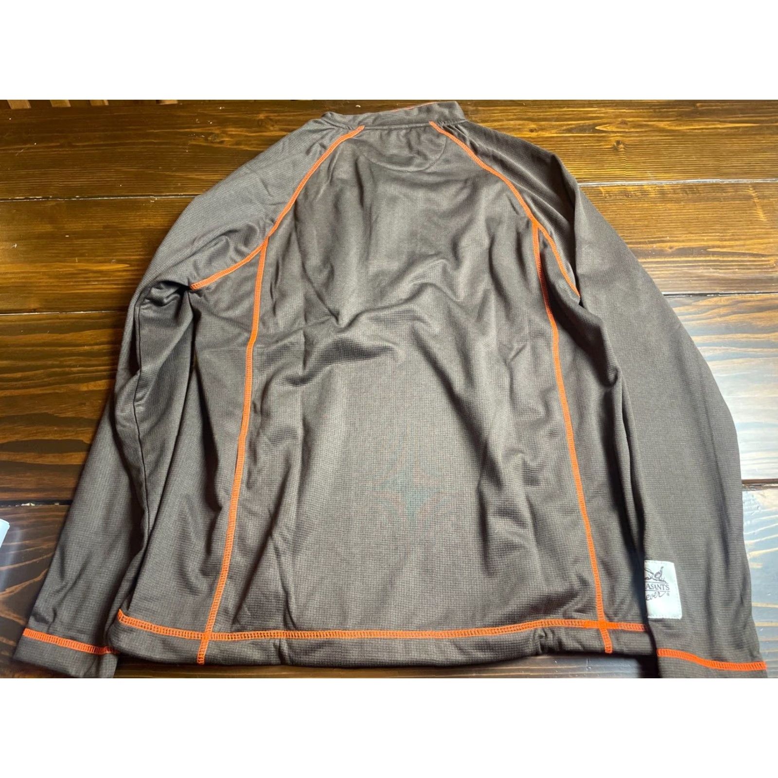 Forever 21 Pheasant Forever Sweatshirt Mens Size S Brown Quarter Zip Vertical Zip Pocket Hunting Pullover 1/4 Zip Size US M / EU 48-50 / 2 - 2 Thumbnail