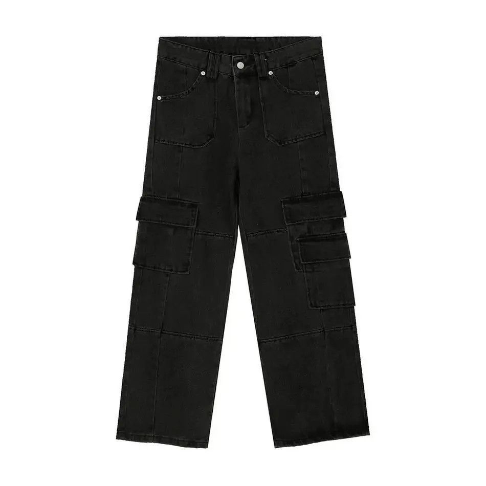 Japanese Brand Retro loose wide leg pocket jeans Size US 32 / EU 48 - 4 Thumbnail
