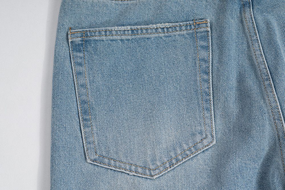 Designer × Japanese Brand × Jean Baggy Flared Leg Striped Rusty Jeans Size US 30 / EU 46 - 10 Thumbnail