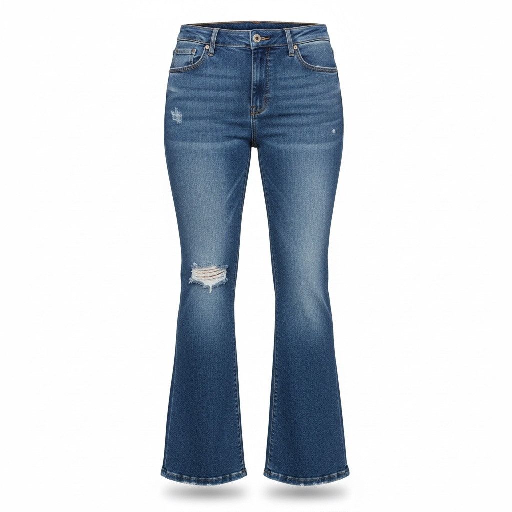American Eagle Outfitters American Eagle Women’s Size 18 Short Stretch Flare Jeans Size 40" / US 18 - 1 Thumbnail