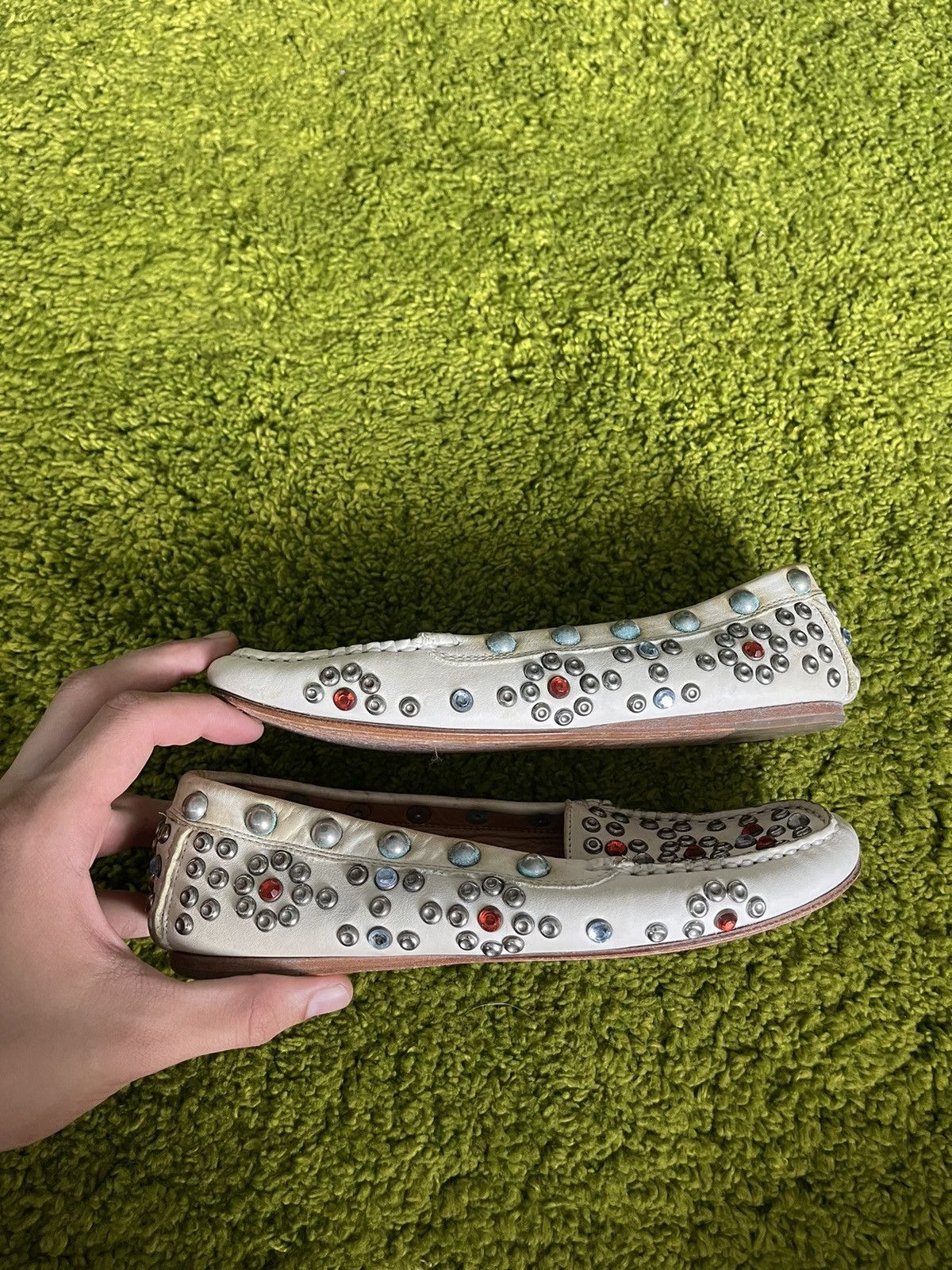Designer × Isabel Marant × Isabel Marant Etoile Isabel Marant S/S 2013 rhinestones all around loafers shoes Size US 8 / IT 38 - 11 Thumbnail