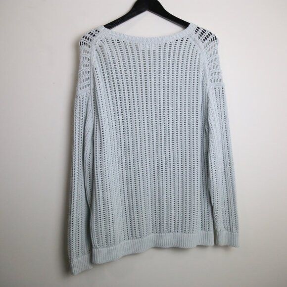 Aritzia Aritzia Wilfred Free Afterglow Glacier Blue Mesh Sweater Size S / US 4 / IT 40 - 7 Thumbnail