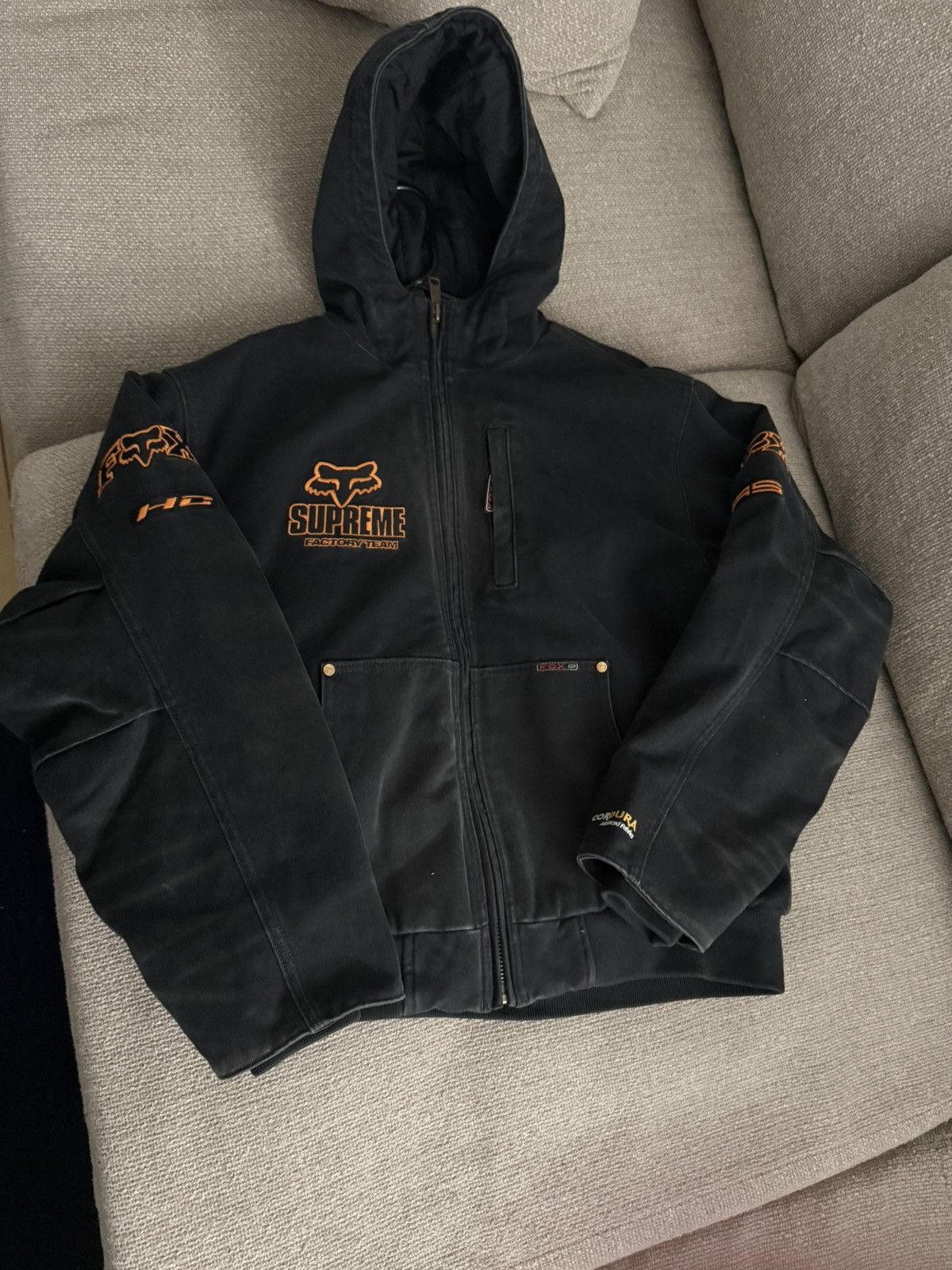 Fox Racing × Supreme Fox Racing Hooded Work Jacket | Grailed