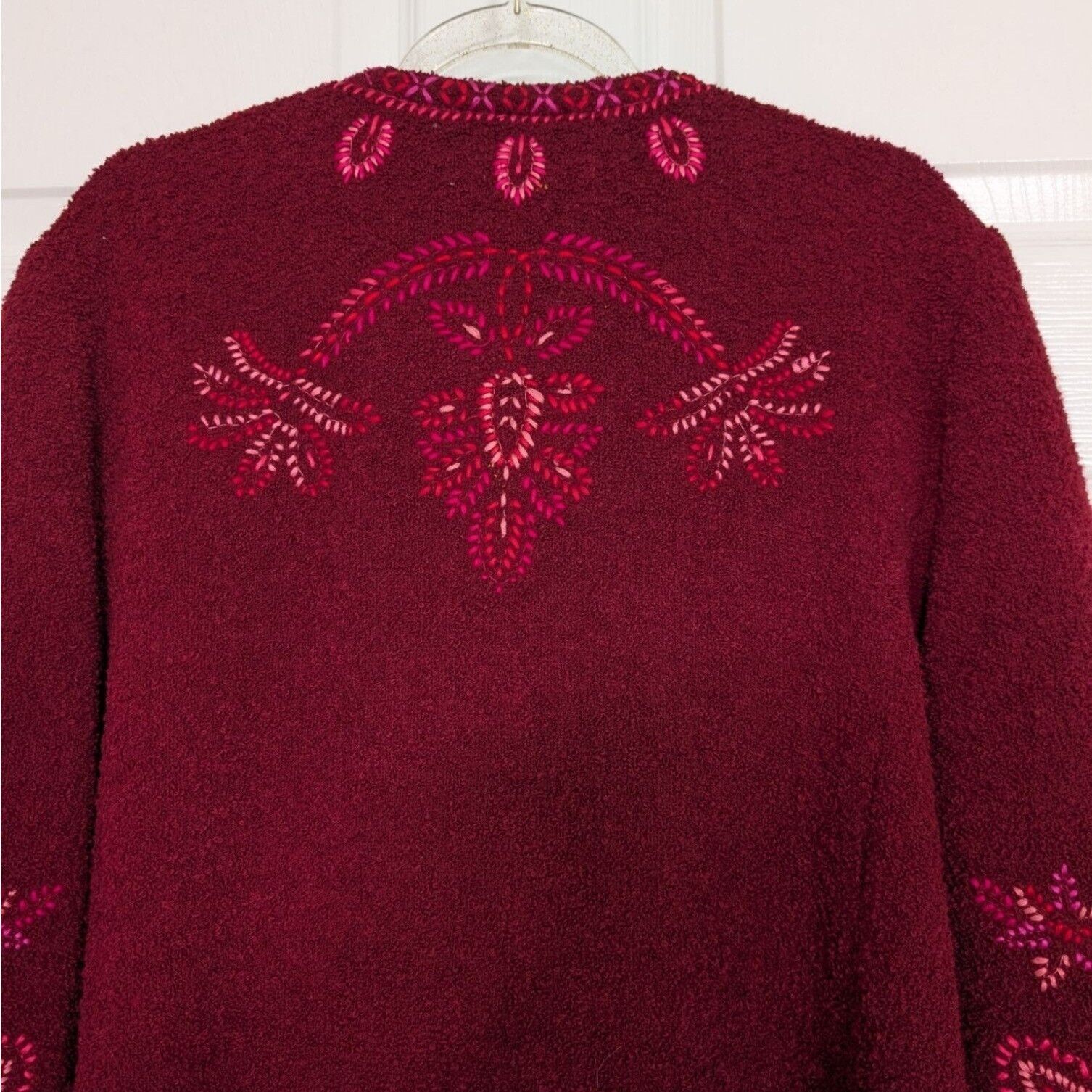 Vintage Linea By Louis Dell’Olio Wool Blend Embroidered Jacket Sz L Size L / US 10 / IT 46 - 10 Thumbnail
